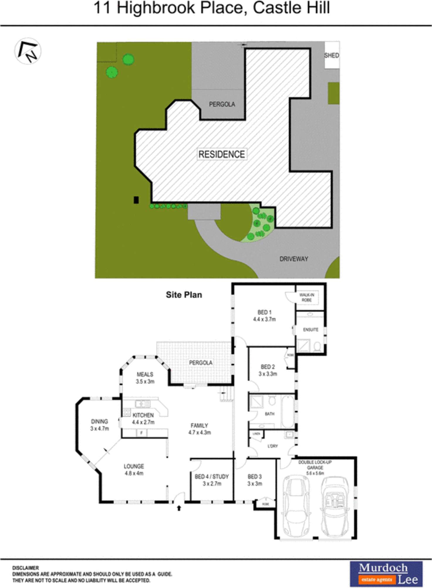 Floorplan of Homely house listing, 11 Highbrook Place, Castle Hill NSW 2154