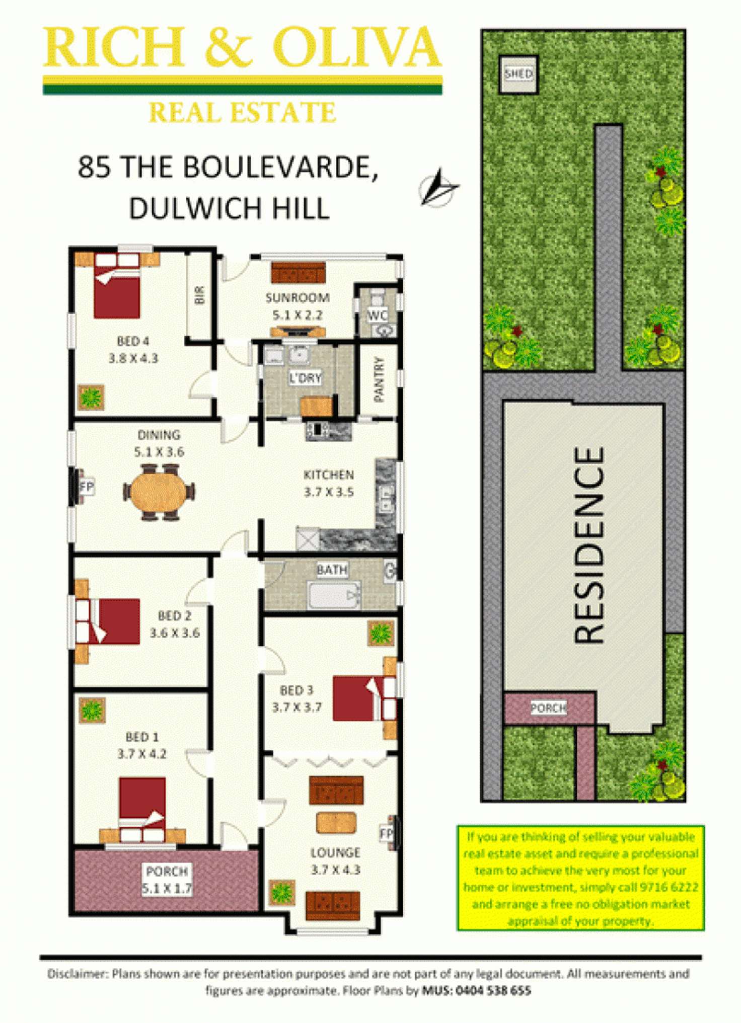Floorplan of Homely house listing, 85 The Boulevarde, Dulwich Hill NSW 2203