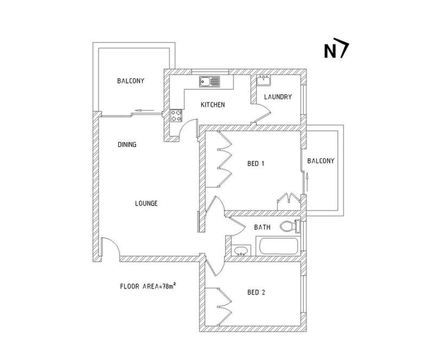 Floorplan of Homely apartment listing, 17/11 Crest Road, Crestwood NSW 2620