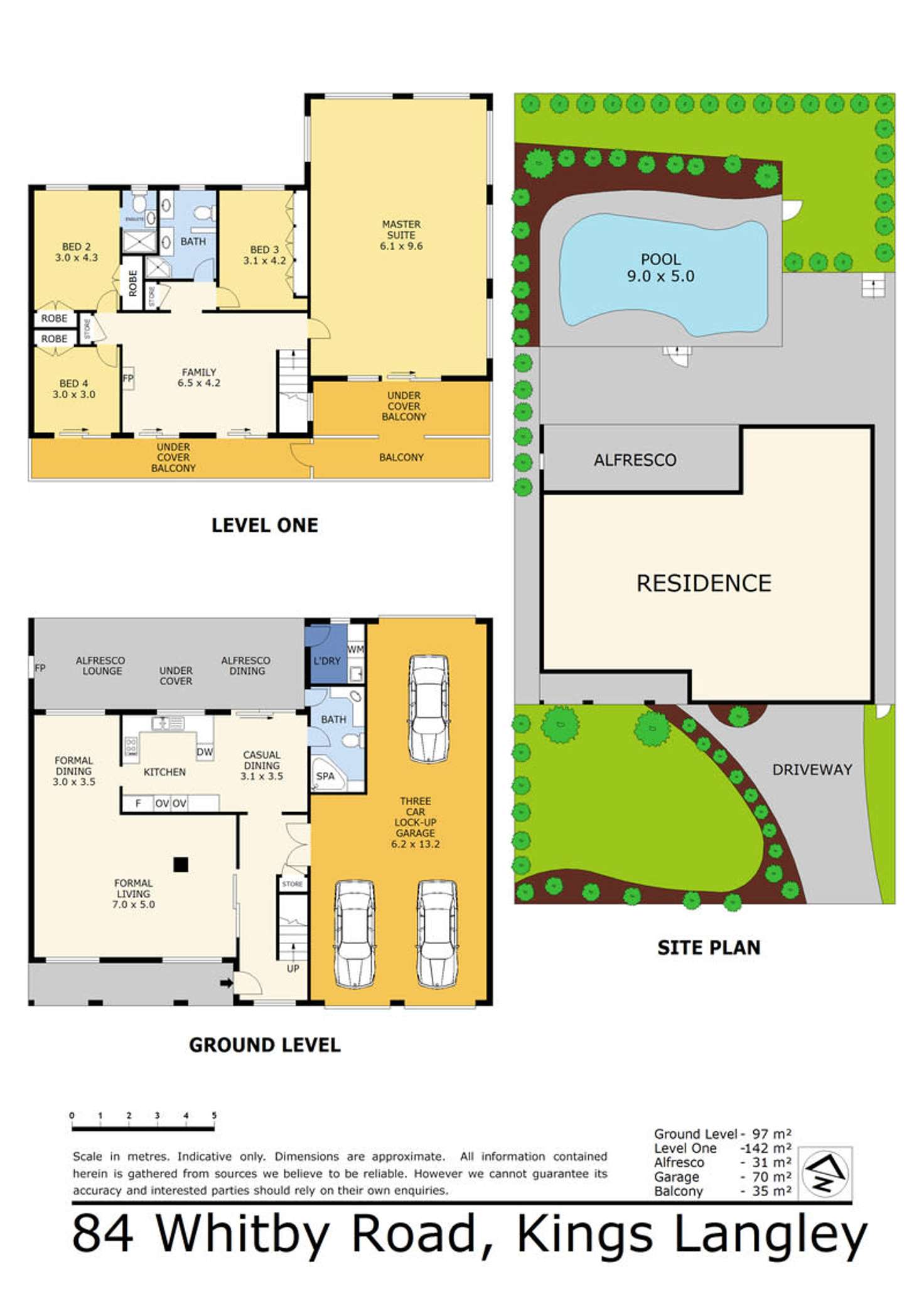 Floorplan of Homely house listing, 84 WHITBY ROAD, Kings Langley NSW 2147