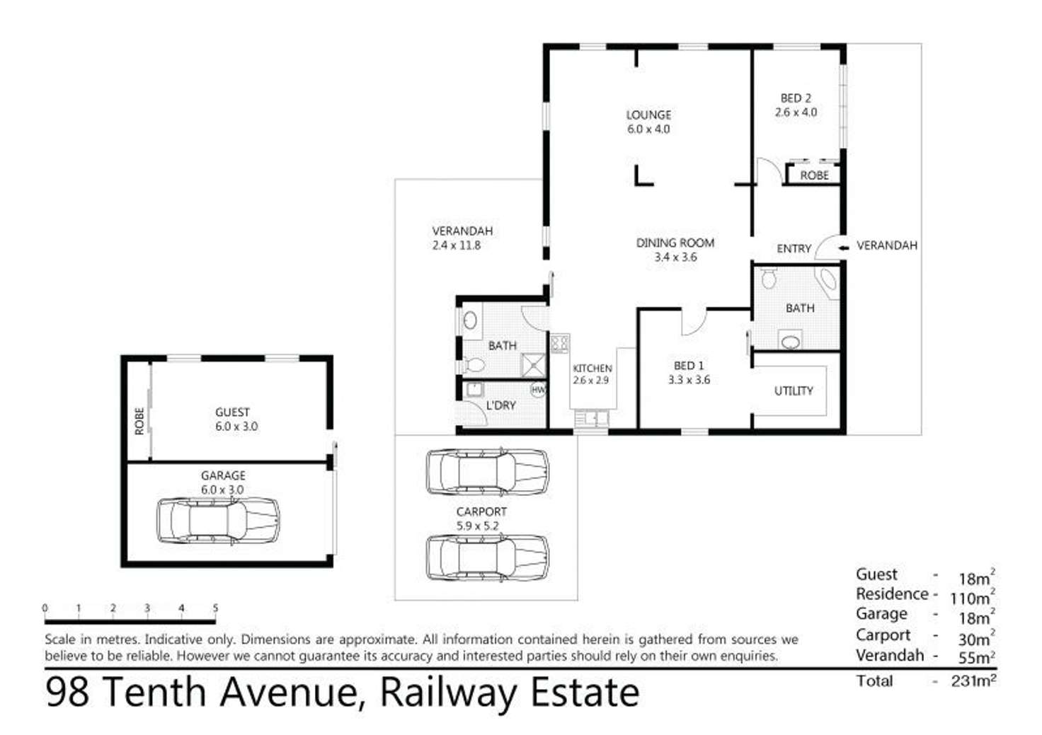 Floorplan of Homely house listing, 98 Tenth Avenue, Railway Estate QLD 4810