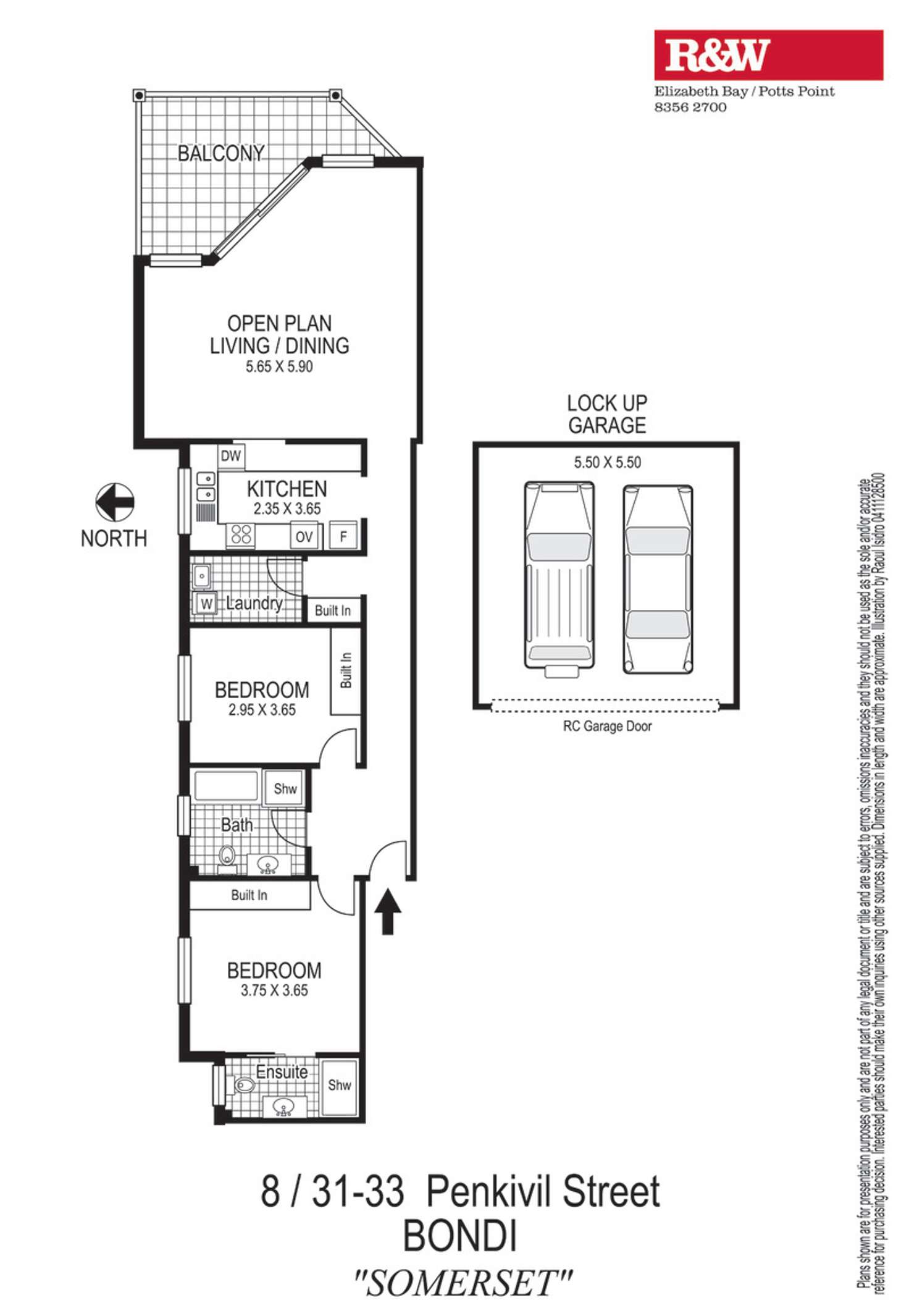 Floorplan of Homely apartment listing, 8/31-33 Penkivil Street, Bondi NSW 2026