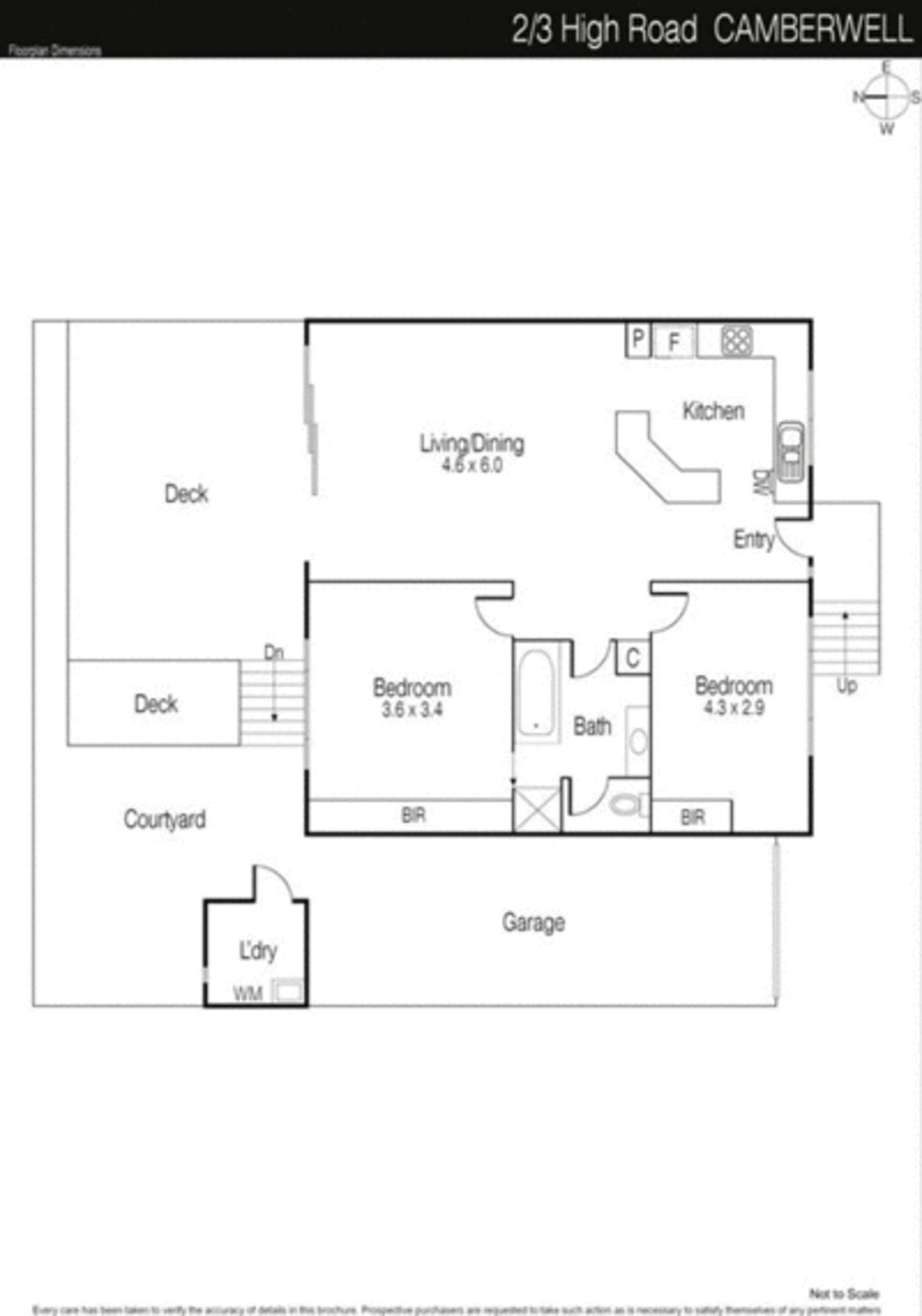 Floorplan of Homely unit listing, 2/3 High Road, Camberwell VIC 3124