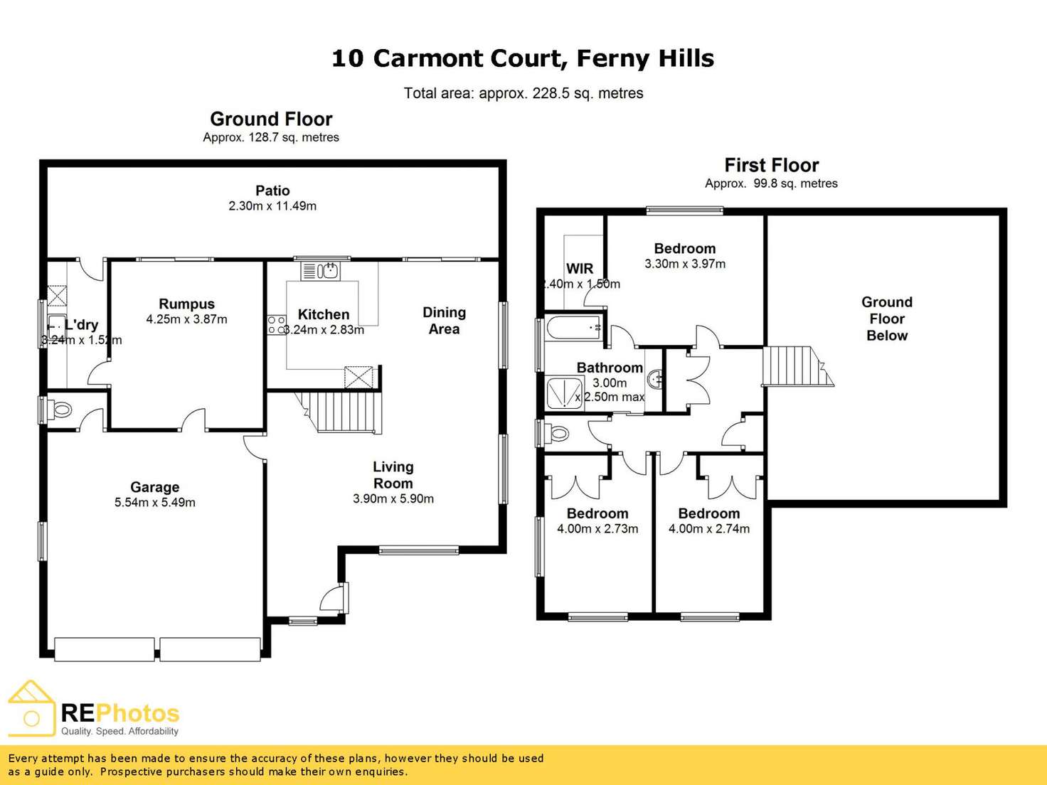 Floorplan of Homely house listing, 10 Carmont Court, Ferny Hills QLD 4055