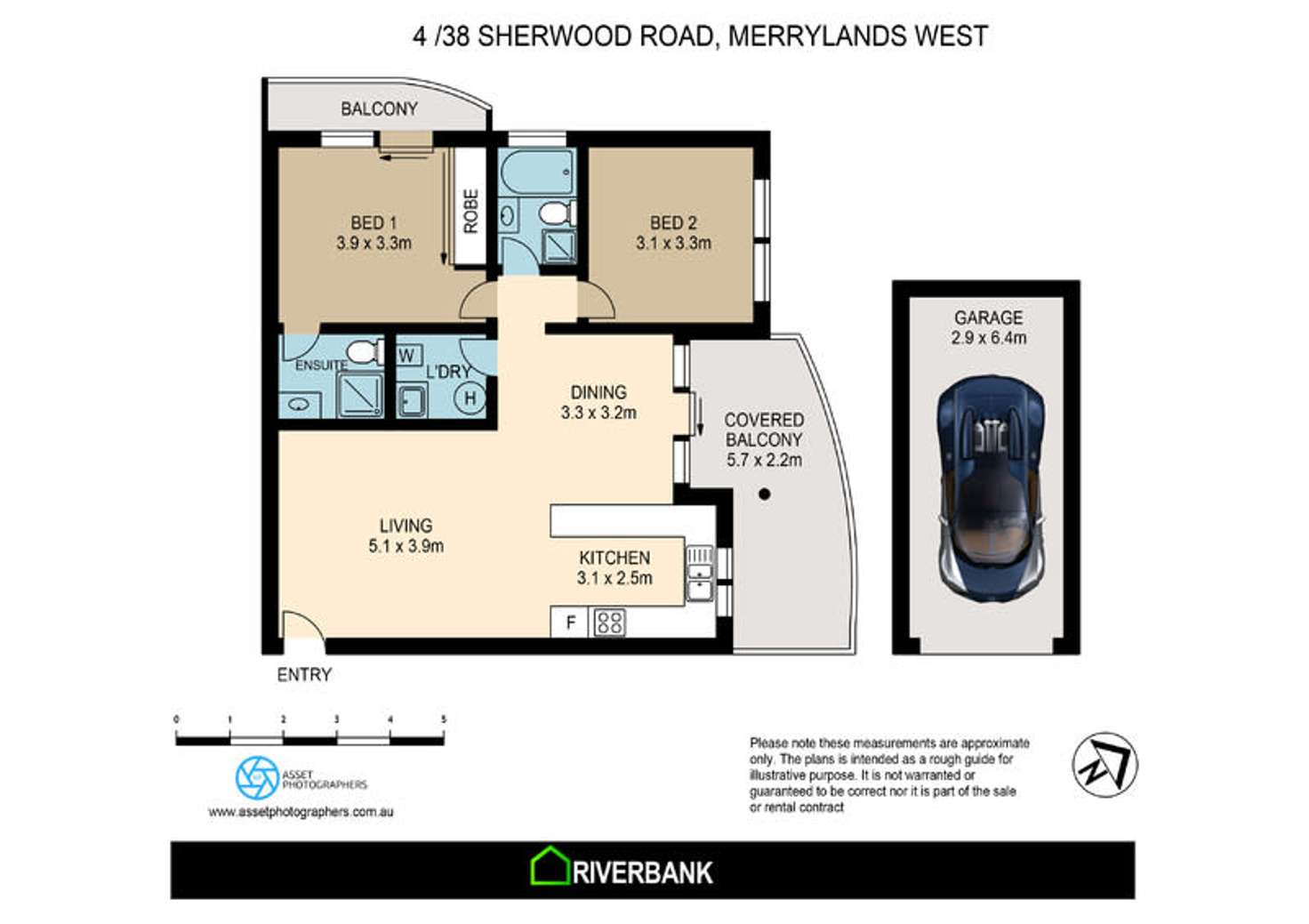 Floorplan of Homely unit listing, 4/38-44 Sherwood Road, Merrylands NSW 2160