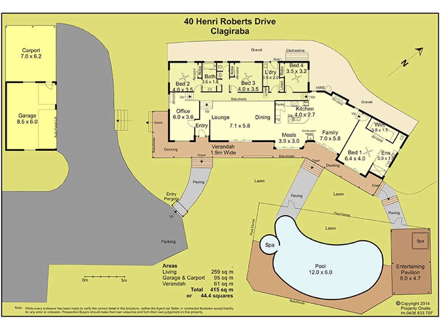 Floorplan of Homely house listing, 40 Henri Robert Drive, Clagiraba QLD 4211