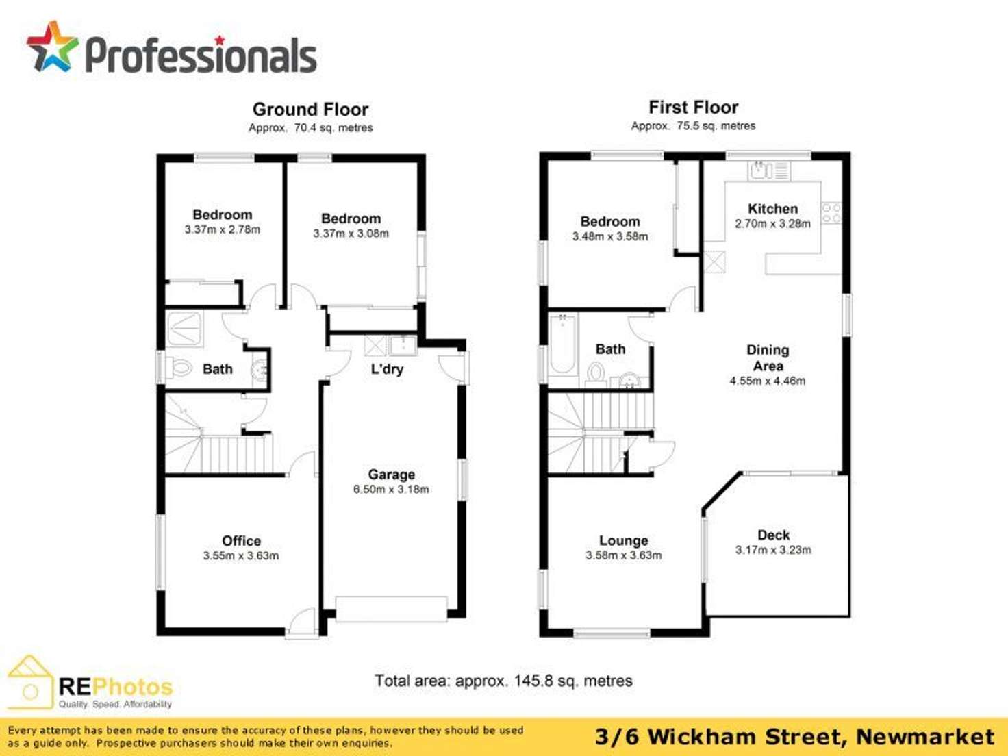 Floorplan of Homely townhouse listing, 3/6 Wickham Street, Newmarket QLD 4051