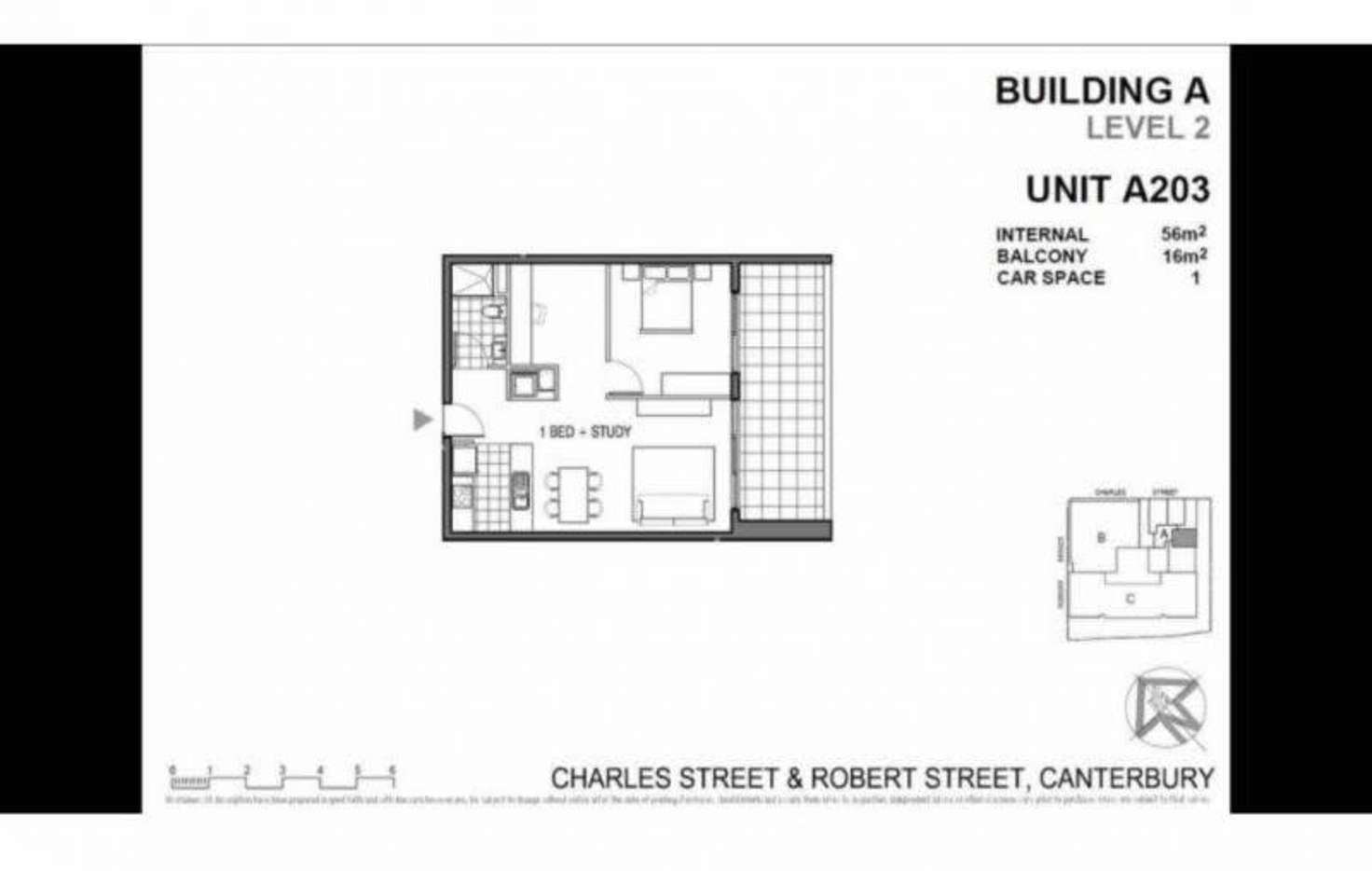 Floorplan of Homely apartment listing, A203/1 Charles Street, Canterbury NSW 2193