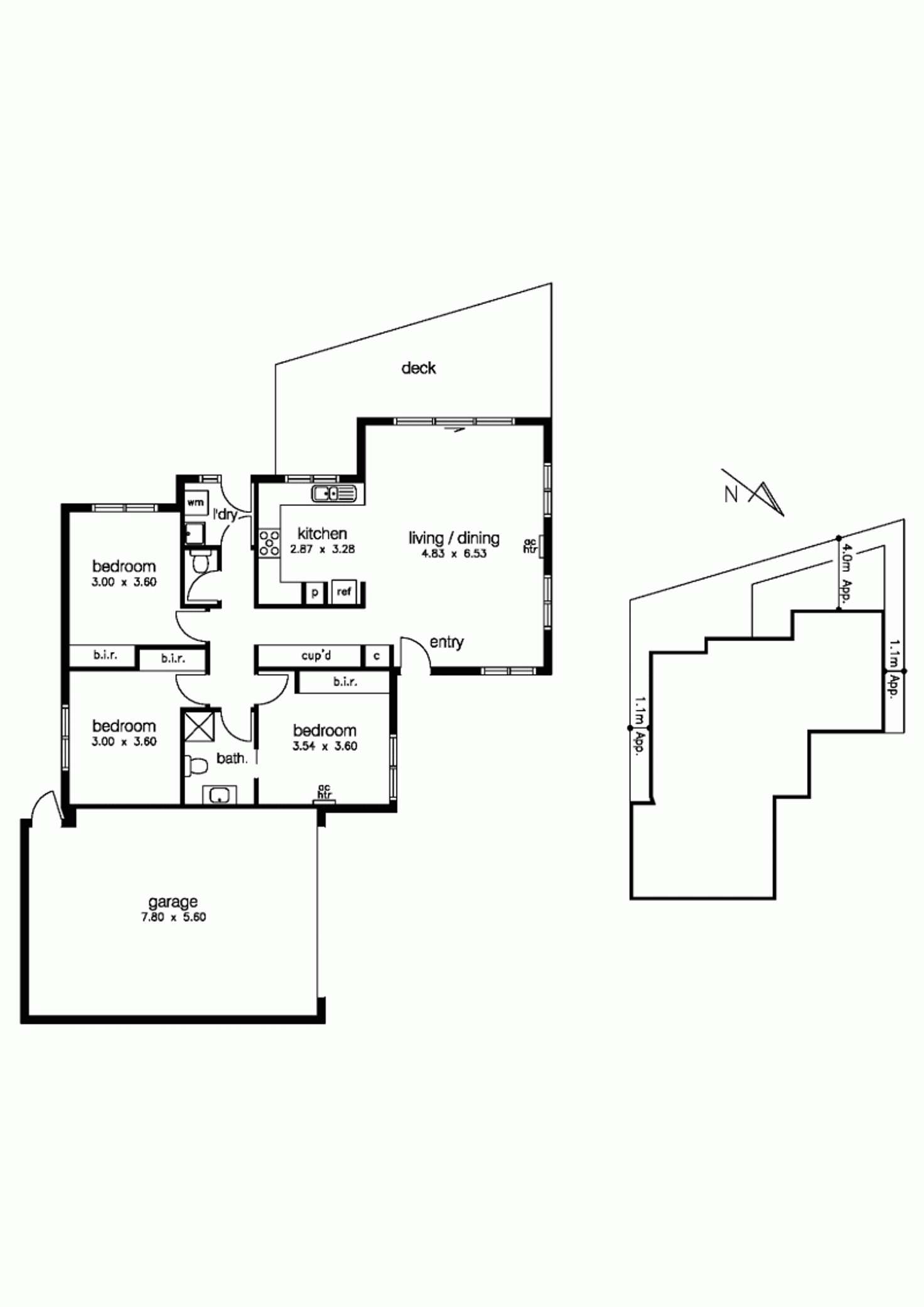 Floorplan of Homely unit listing, 2/75 Cypress Avenue, Brooklyn VIC 3012