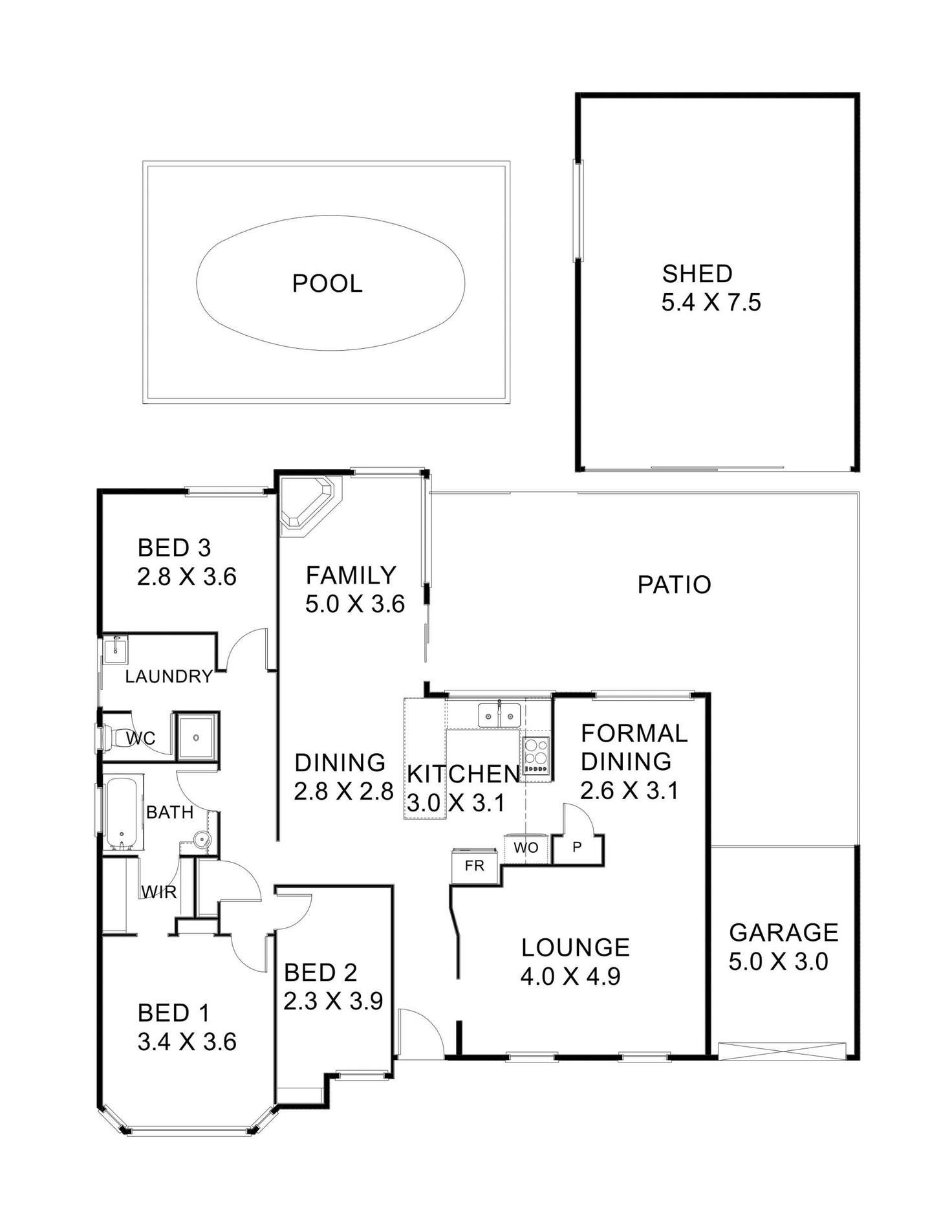 Floorplan of Homely house listing, 26 Port Royal Dr, Safety Bay WA 6169