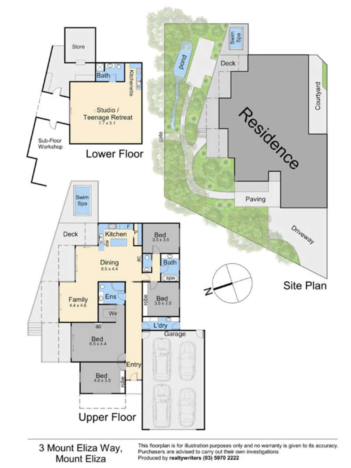 Floorplan of Homely house listing, 3 Mt Eliza Way, Mount Eliza VIC 3930
