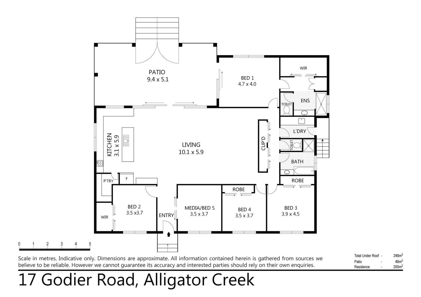 Floorplan of Homely house listing, 17 Godier Road, Alligator Creek QLD 4816