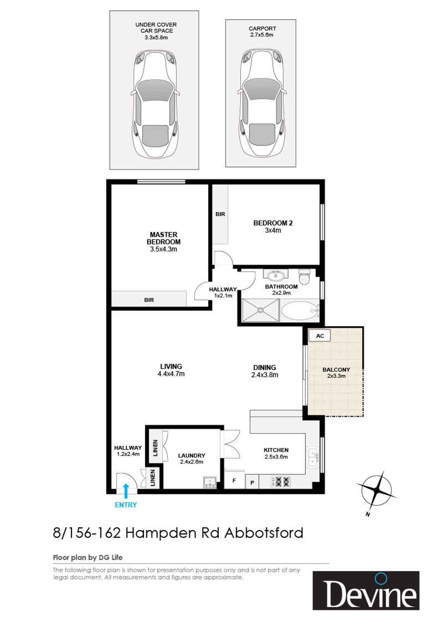 Floorplan of Homely apartment listing, 8/156 Hampden Road, Abbotsford NSW 2046