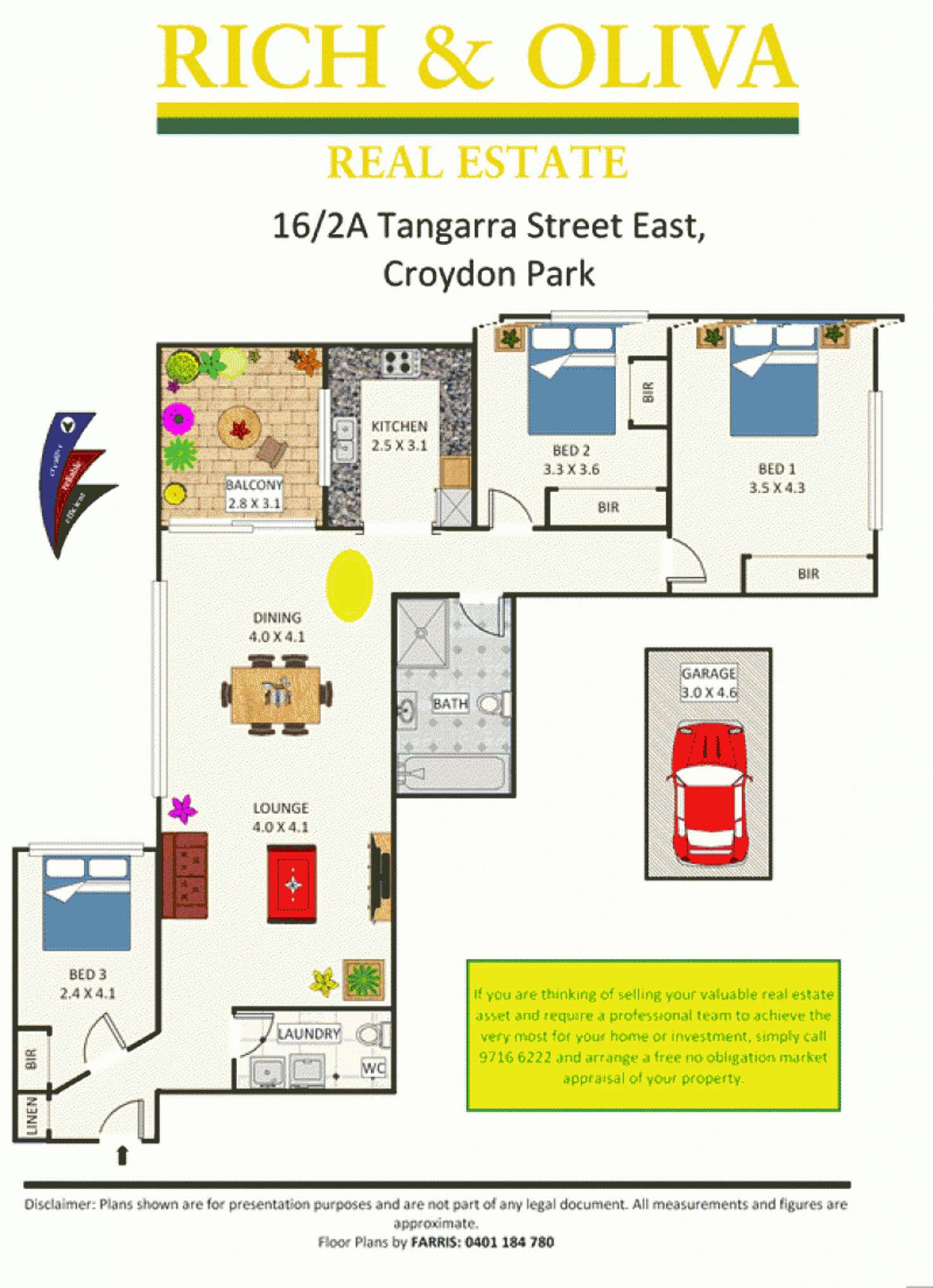 Floorplan of Homely apartment listing, 16/2A Tangarra St Est, Croydon Park NSW 2133