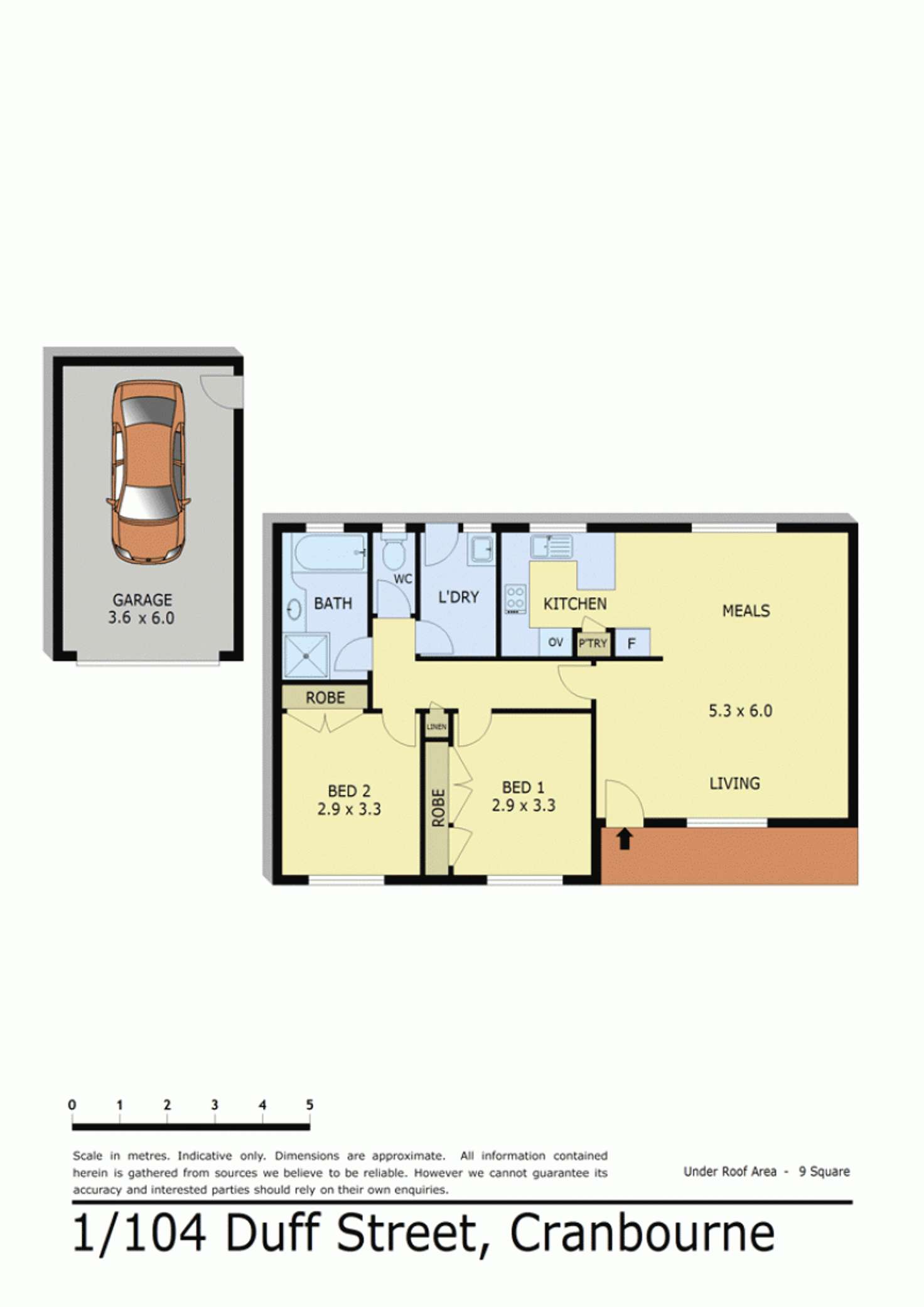 Floorplan of Homely house listing, 1/104 DUFF STREET, Cranbourne VIC 3977