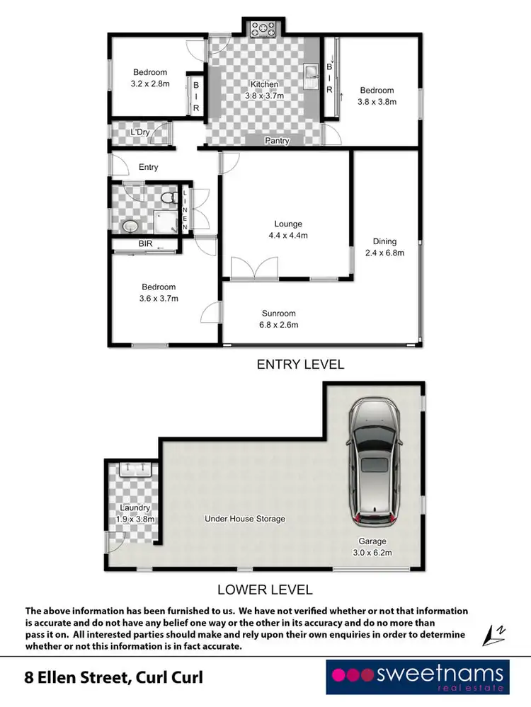 Floorplan of Homely house listing, 8 Ellen Street, Curl Curl NSW 2096