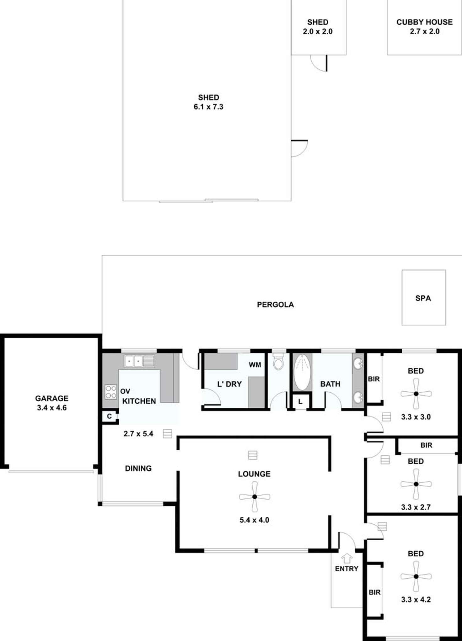 Floorplan of Homely house listing, 114 Acre Avenue, Morphett Vale SA 5162