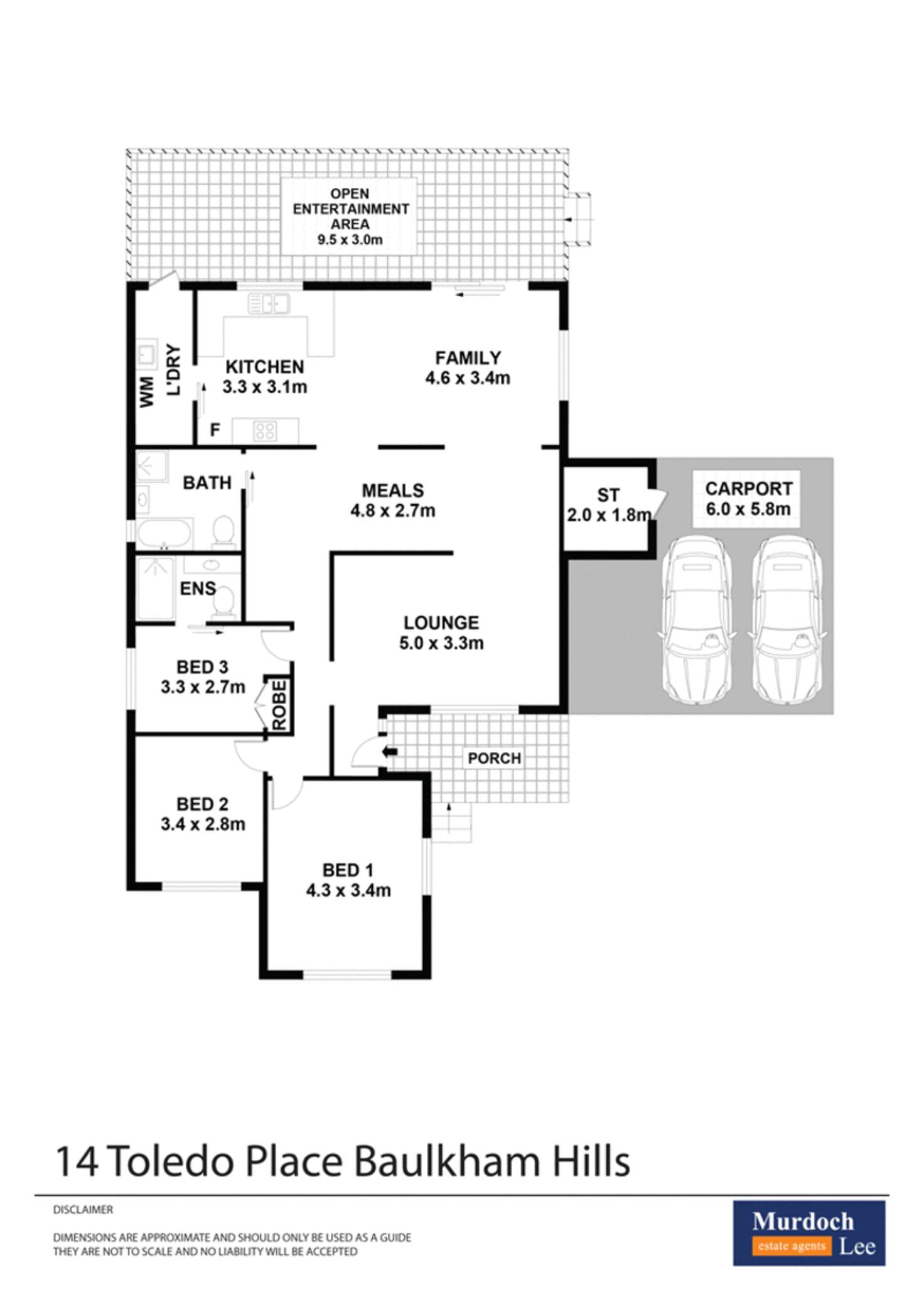 Floorplan of Homely house listing, 14 Toledo Place, Baulkham Hills NSW 2153