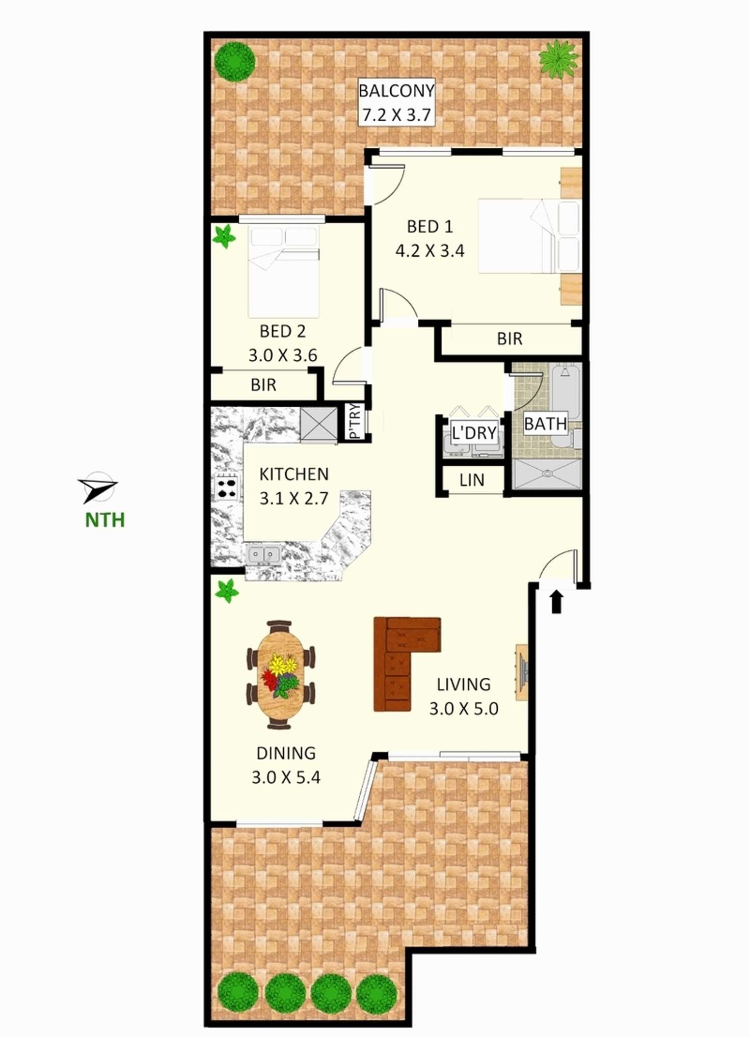 Floorplan of Homely apartment listing, 7/69 Allen Street, Leichhardt NSW 2040