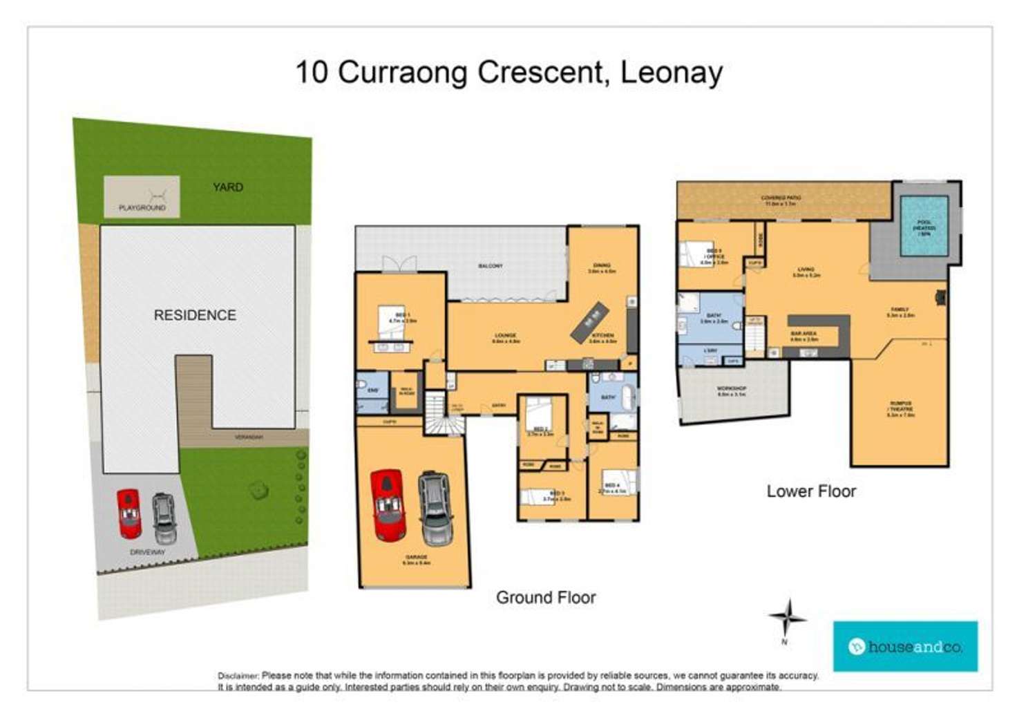 Floorplan of Homely house listing, 10 Currawong Crescent, Leonay NSW 2750