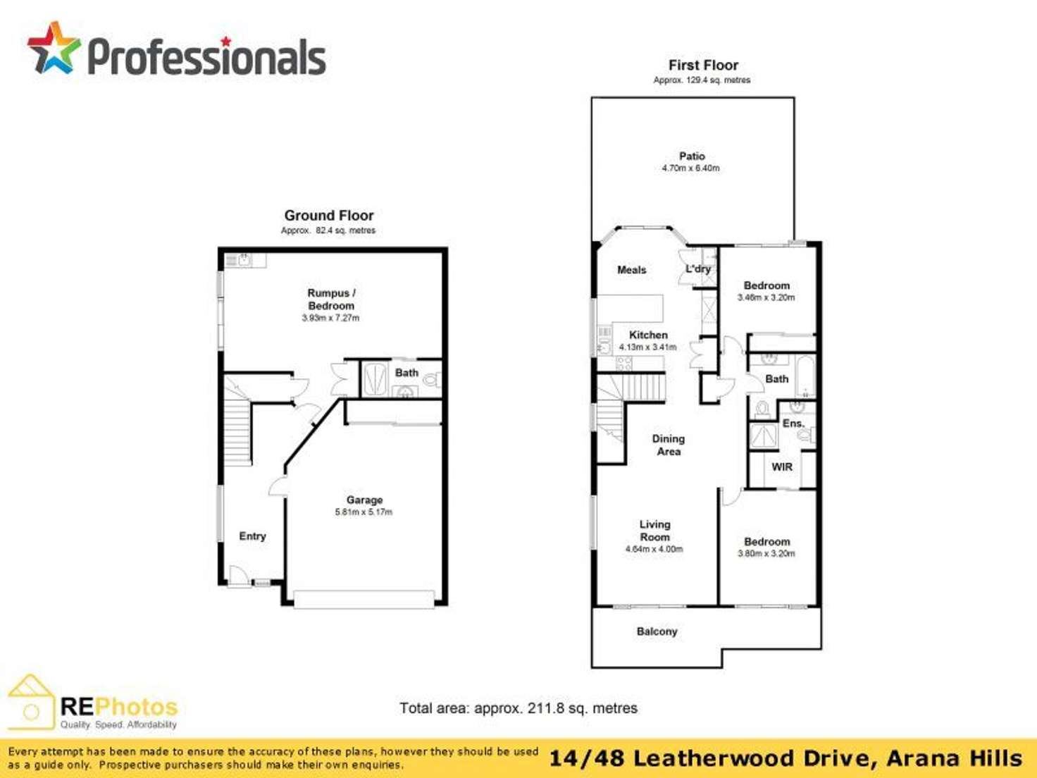 Floorplan of Homely townhouse listing, 14/48 Leatherwood Drive, Arana Hills QLD 4054