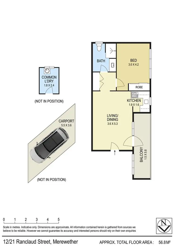 Floorplan of Homely unit listing, 12/21 Ranclaud, Merewether NSW 2291