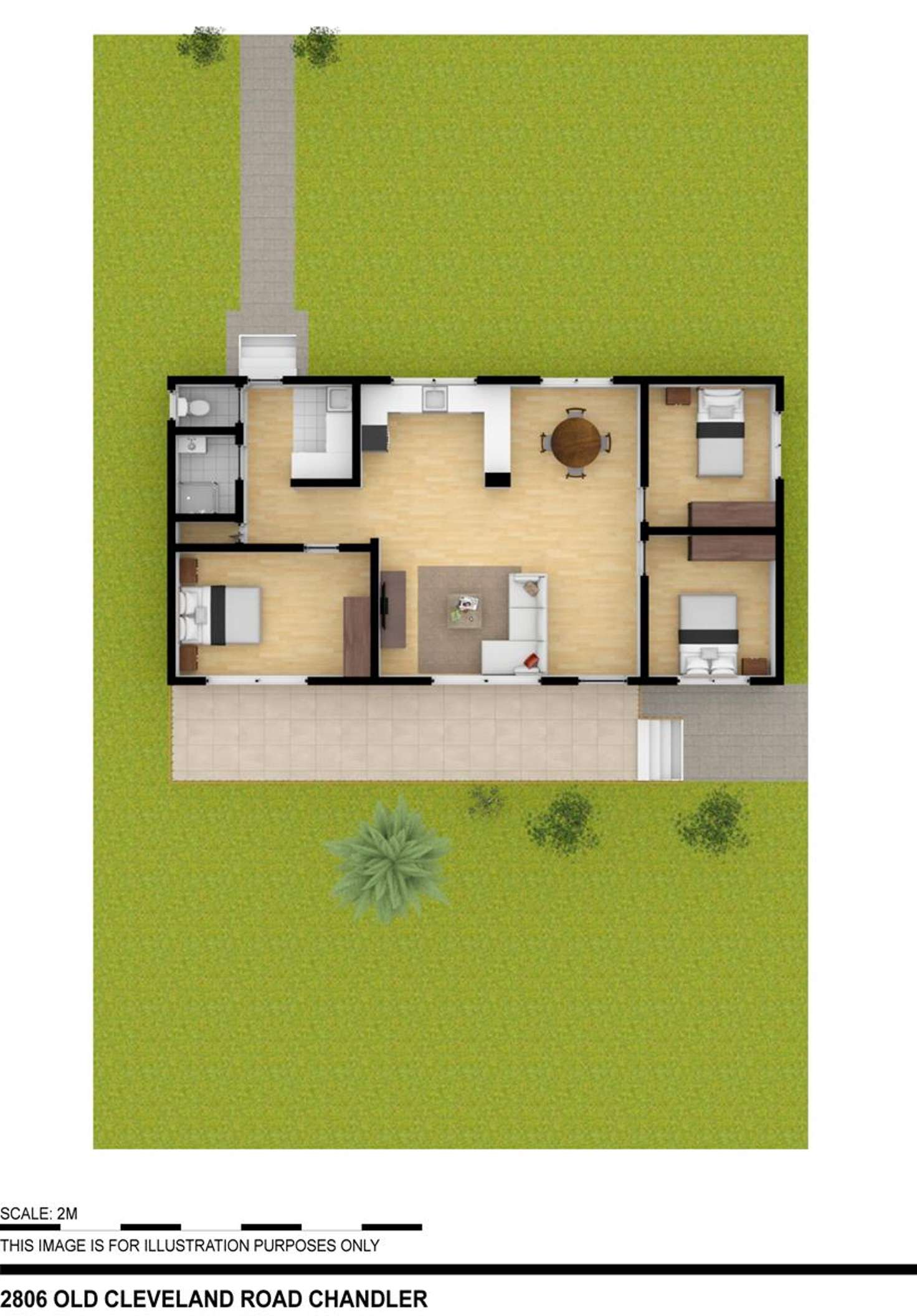 Floorplan of Homely house listing, 2806 OLD CLEVELAND ROAD, Chandler QLD 4155