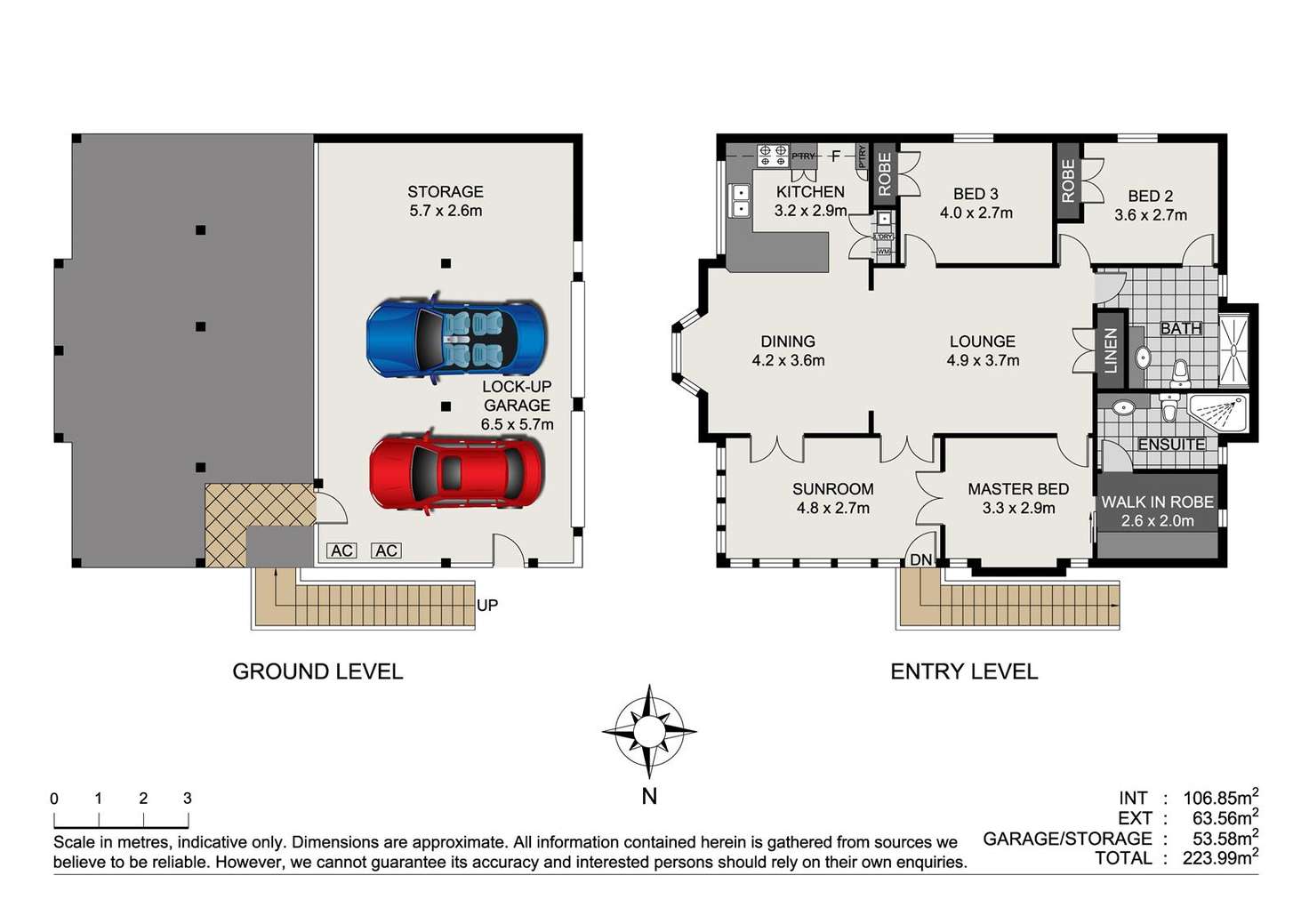 Floorplan of Homely townhouse listing, 2 Howard St, Paddington QLD 4064