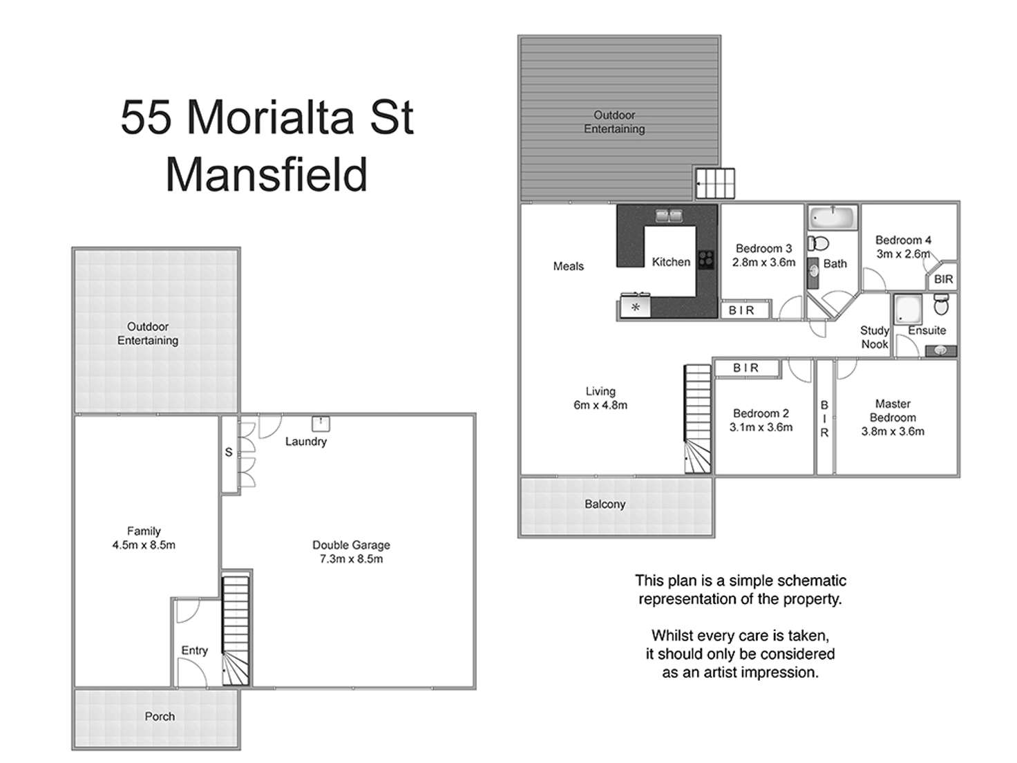 Floorplan of Homely house listing, 55 Morialta Street, Mansfield QLD 4122