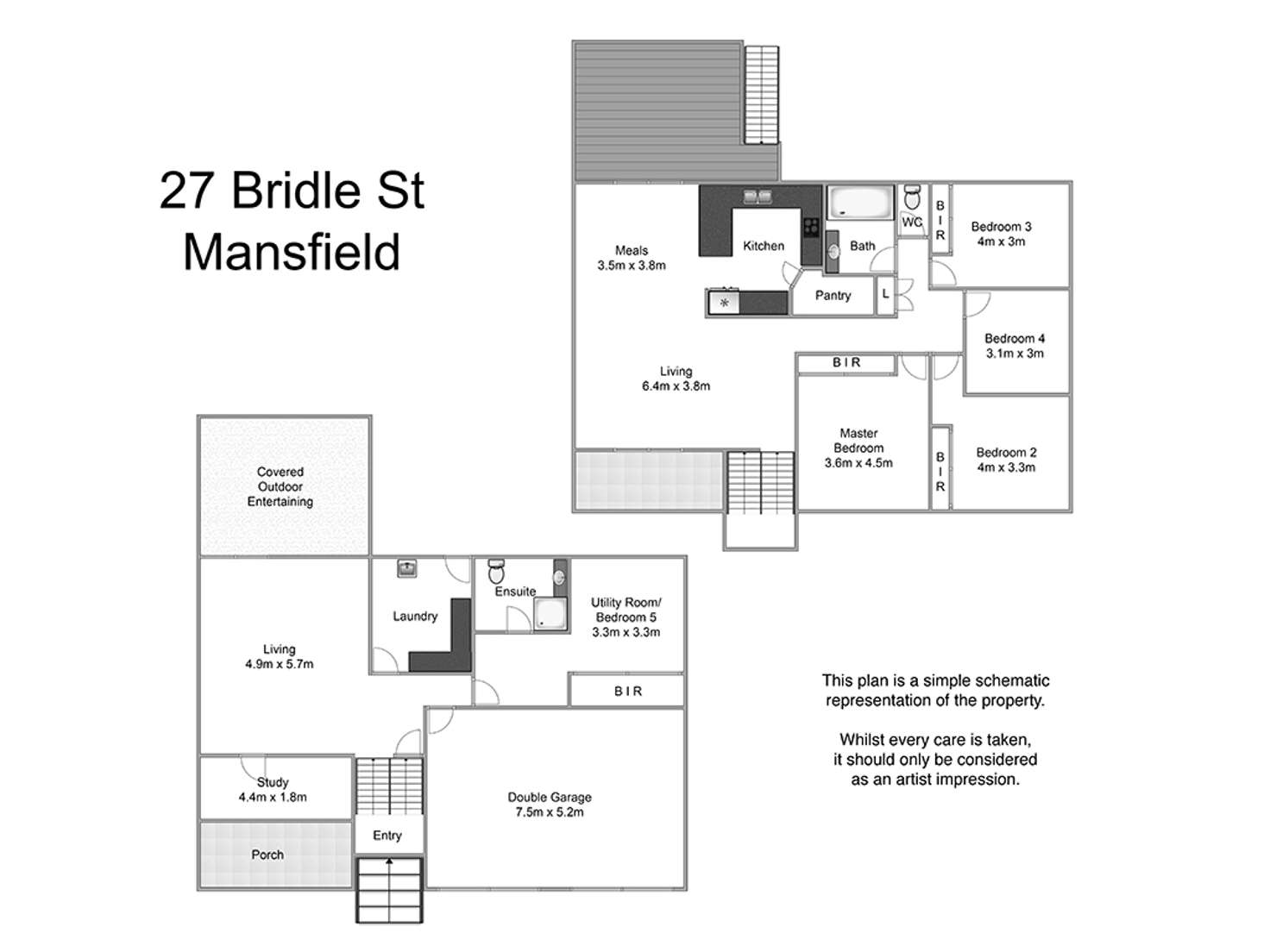Floorplan of Homely house listing, 27 Bridle Street, Mansfield QLD 4122