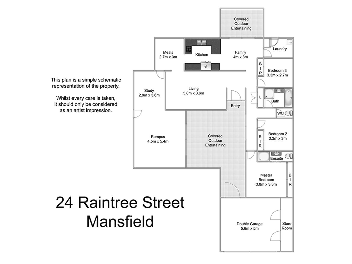Floorplan of Homely house listing, 24 Raintree Street, Mansfield QLD 4122