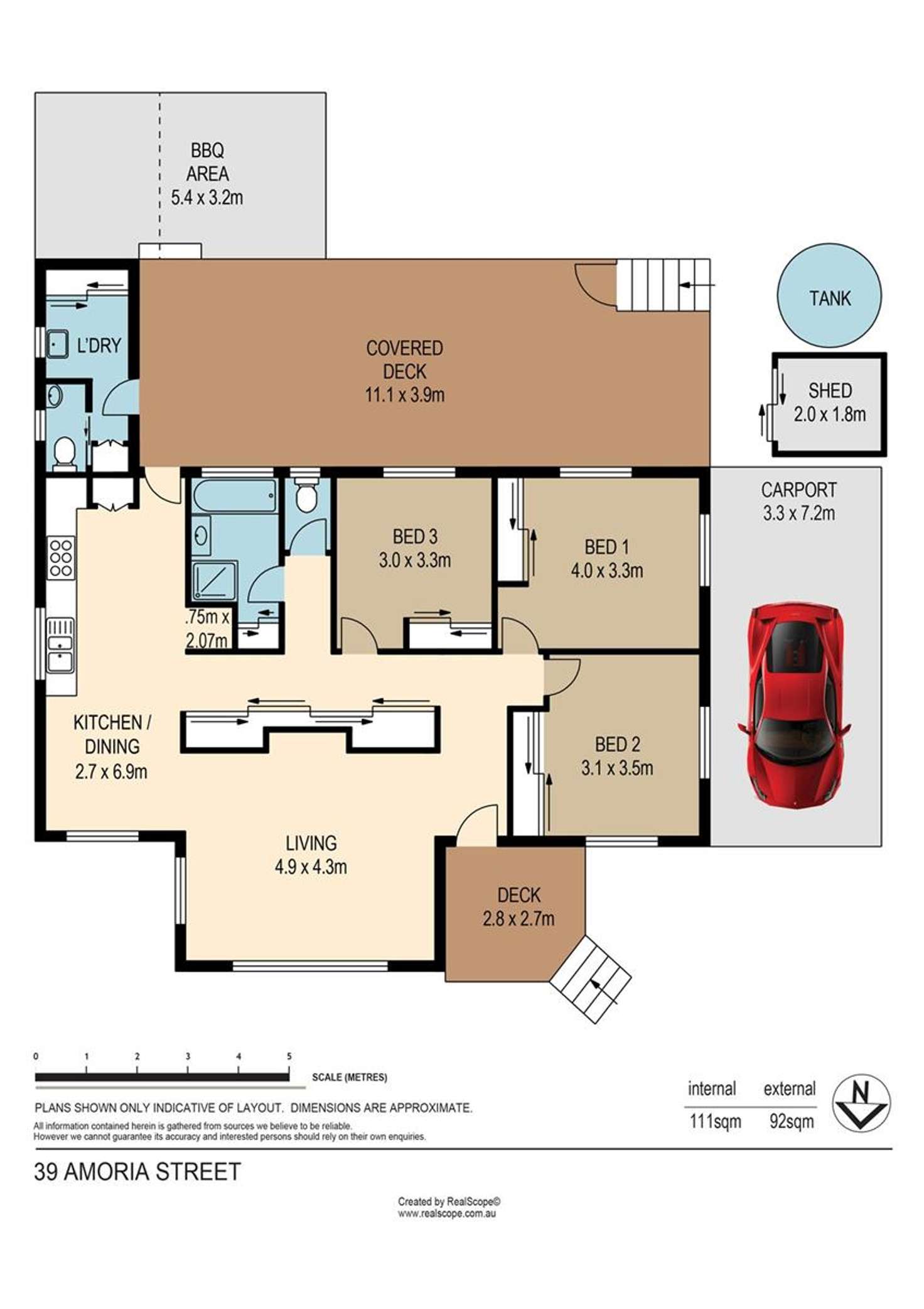 Floorplan of Homely house listing, 39 Amoria Street, Mansfield QLD 4122