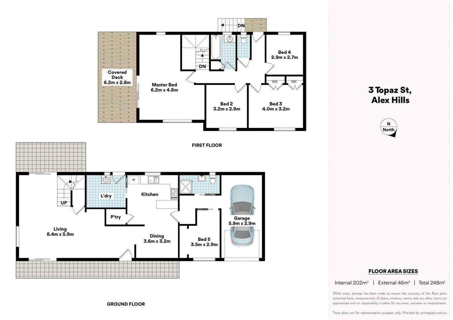 Floorplan of Homely house listing, 3 Topaz St, Alexandra Hills QLD 4161