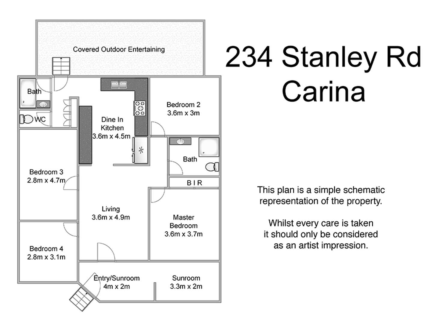 Floorplan of Homely house listing, 234 Stanley Road, Carina QLD 4152