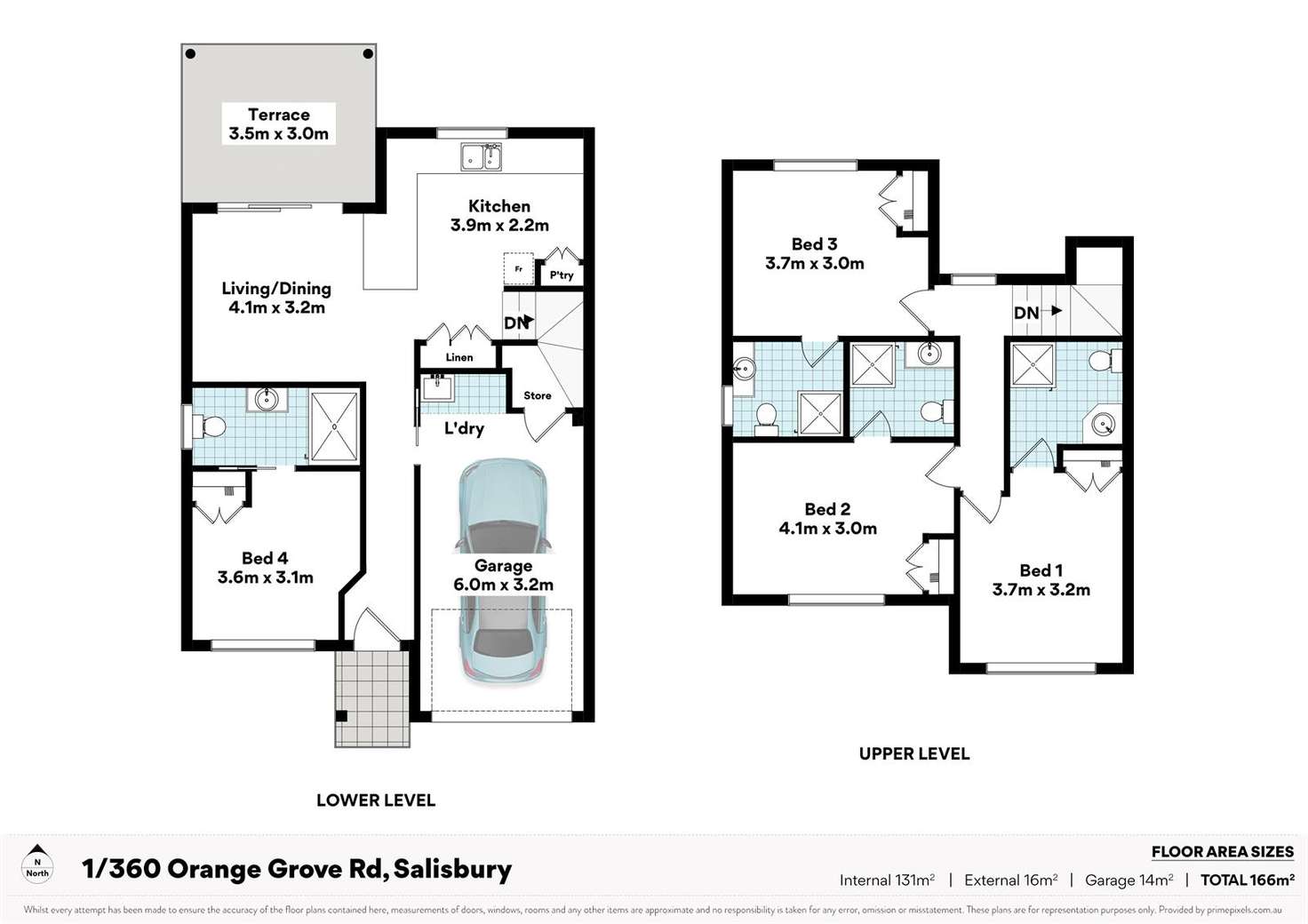 Floorplan of Homely townhouse listing, 1/360 Orange Grove Road, Salisbury QLD 4107