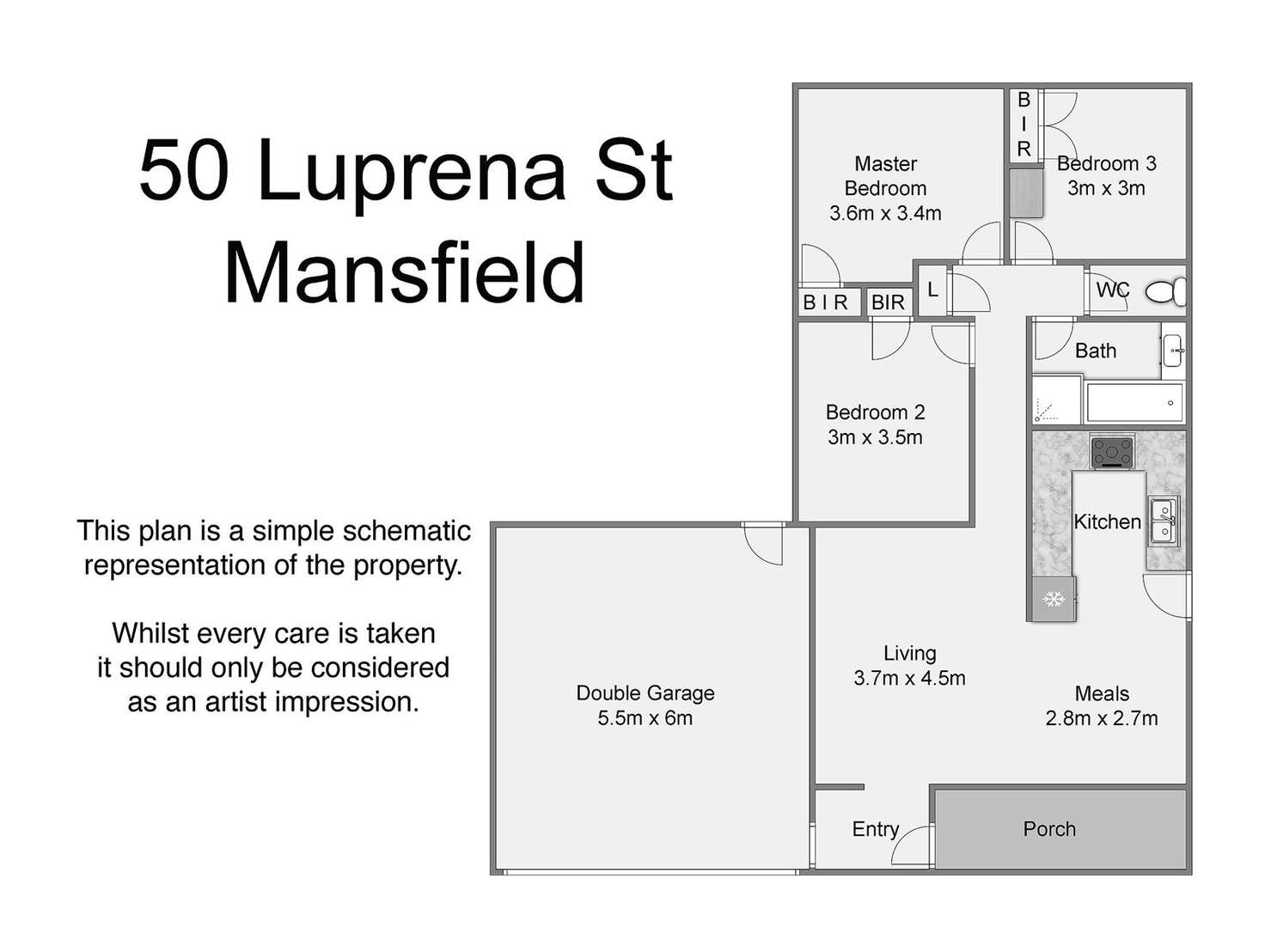 Floorplan of Homely house listing, 50 Luprena Street, Mansfield QLD 4122