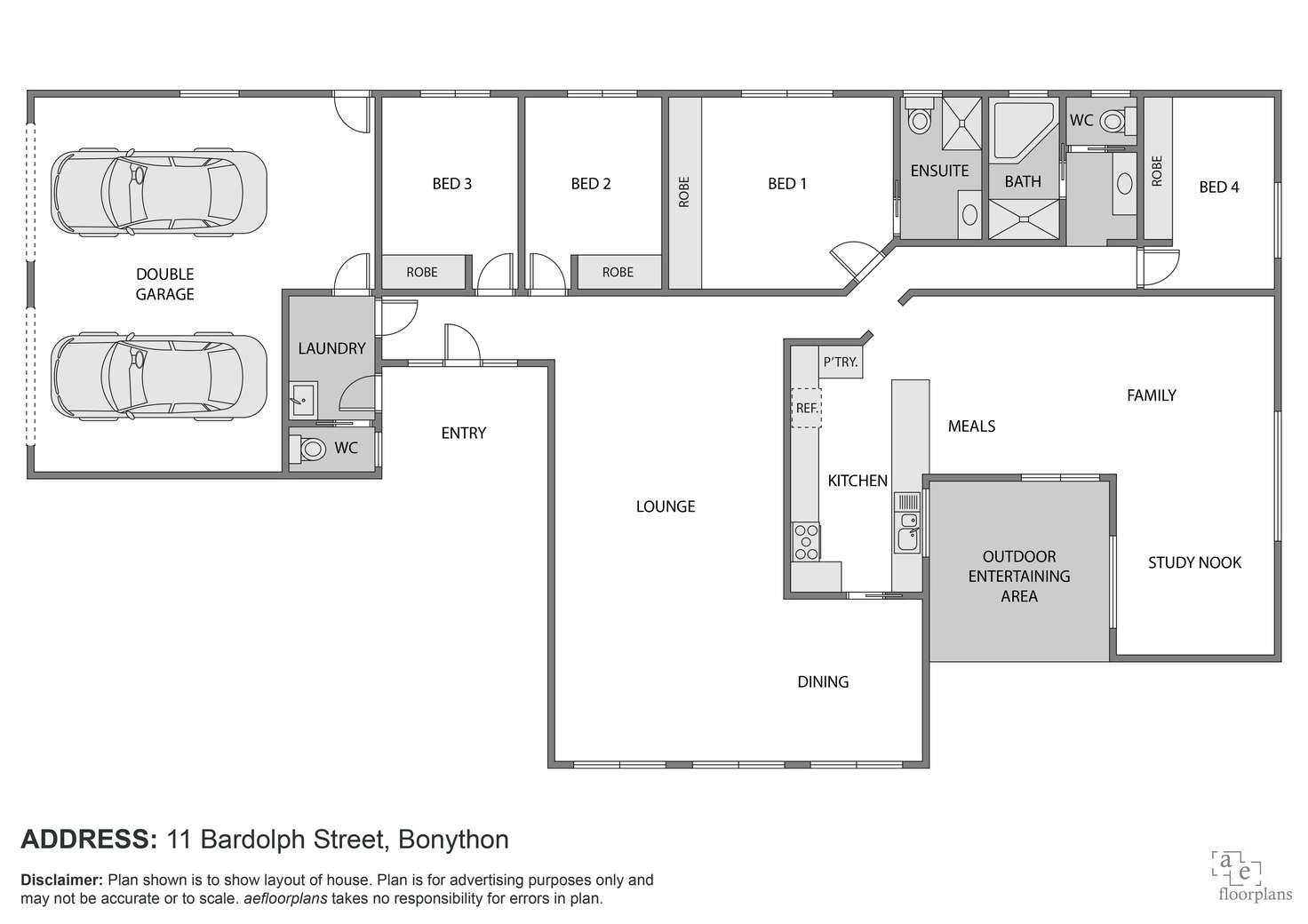 Floorplan of Homely house listing, 11 Bardolph Street, Bonython ACT 2905