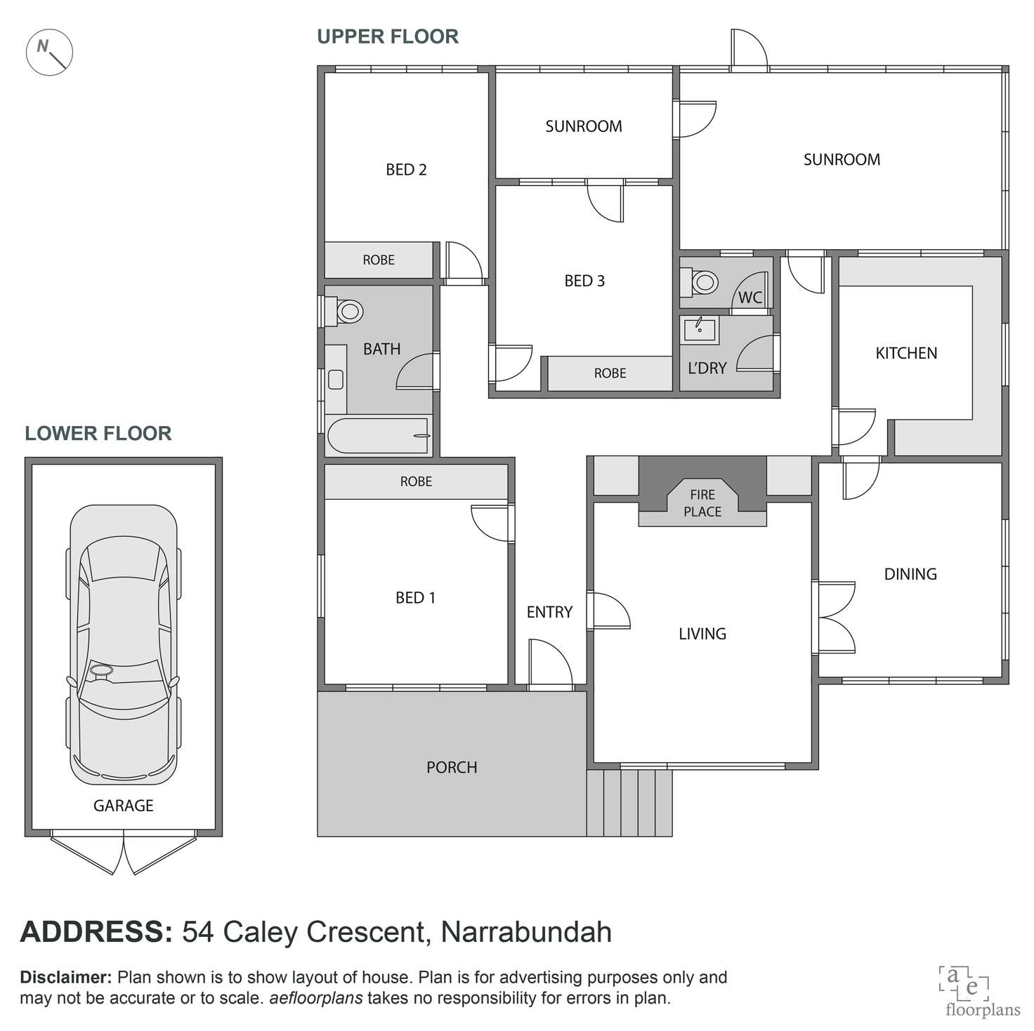 Floorplan of Homely house listing, 54 Caley Crescent, Narrabundah ACT 2604