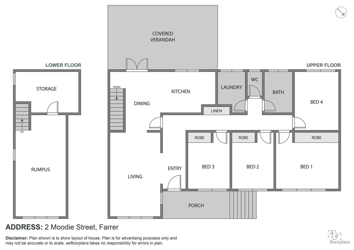 Floorplan of Homely house listing, 2 Moodie Street, Farrer ACT 2607