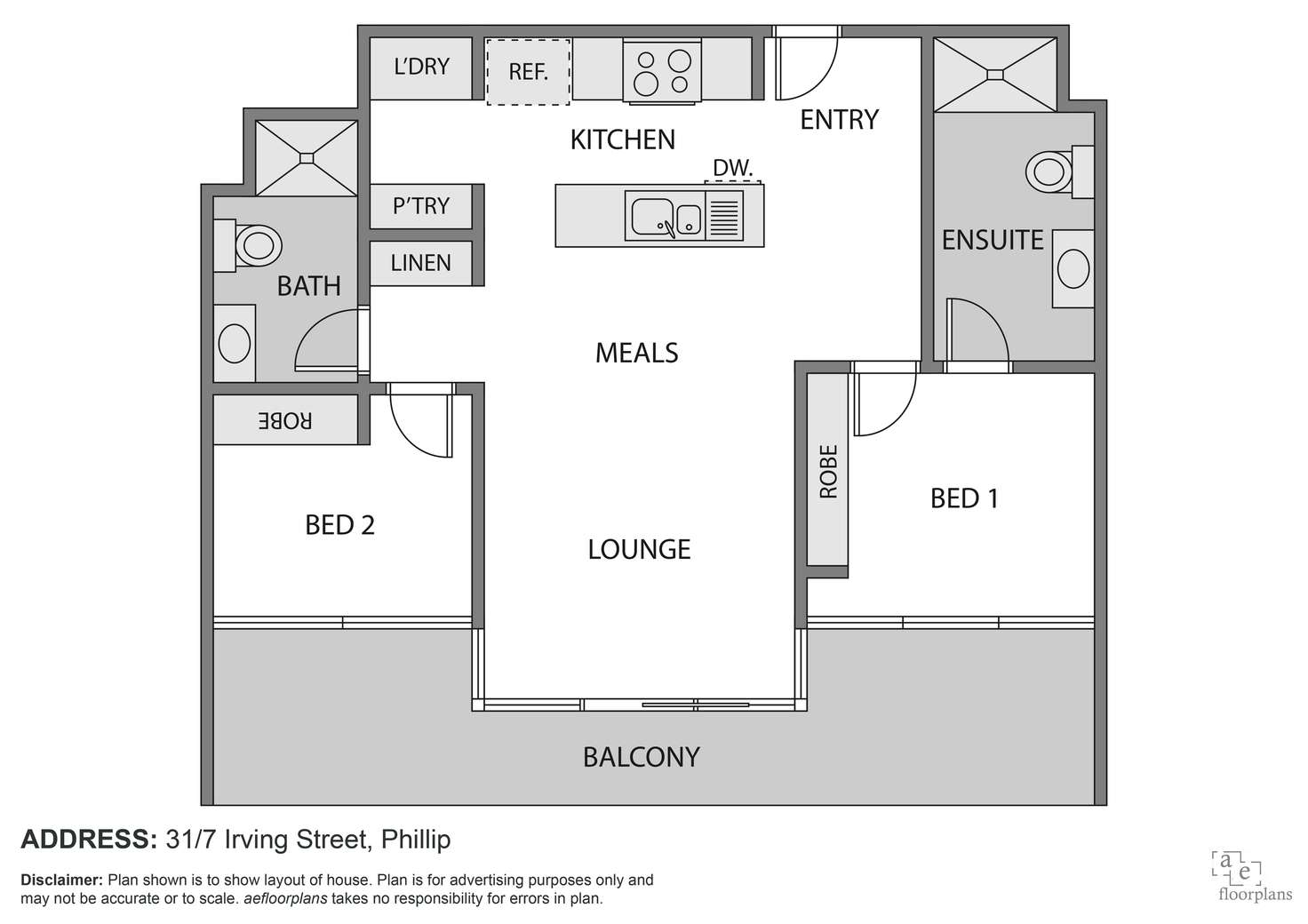 Floorplan of Homely unit listing, 31/7 Irving Street, Phillip ACT 2606
