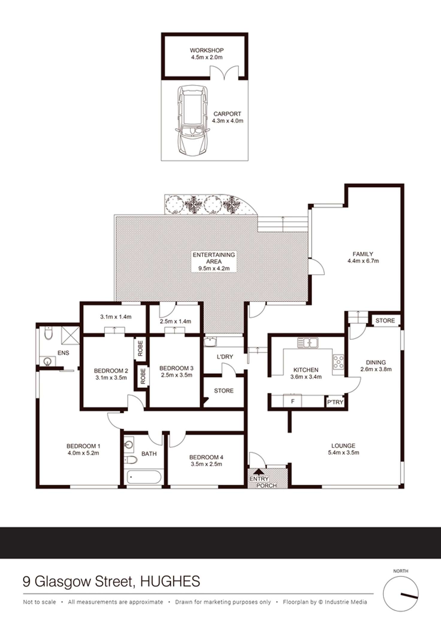Floorplan of Homely house listing, 9 Glasgow Place, Hughes ACT 2605