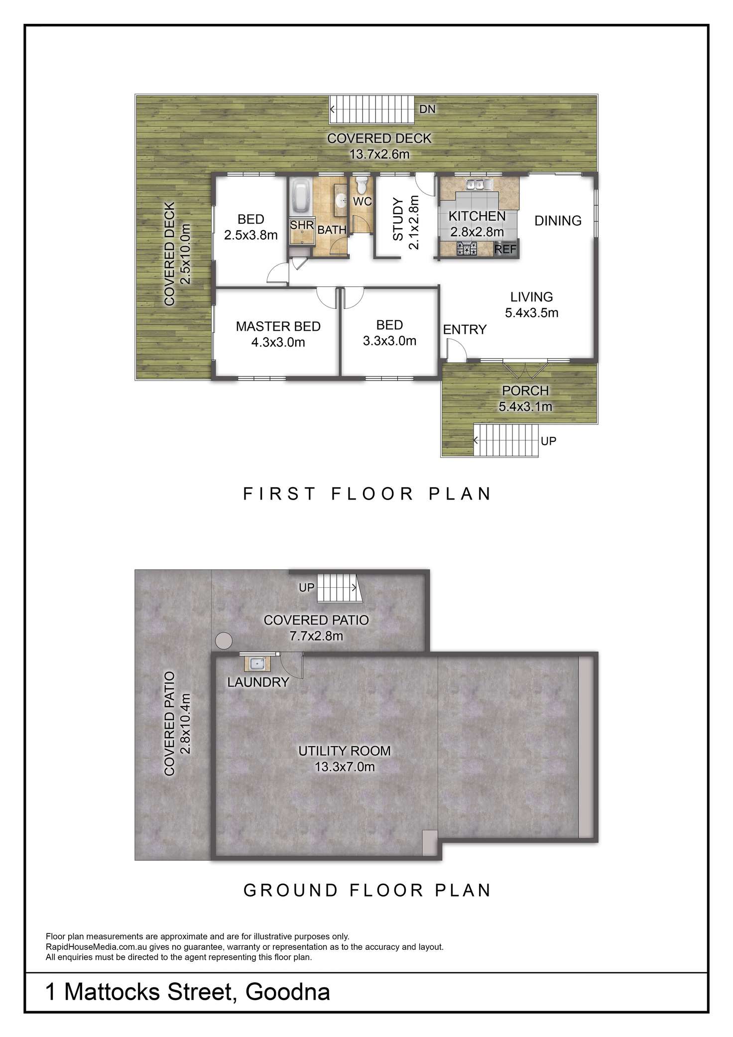 Floorplan of Homely house listing, 1 Mattocks St, Goodna QLD 4300