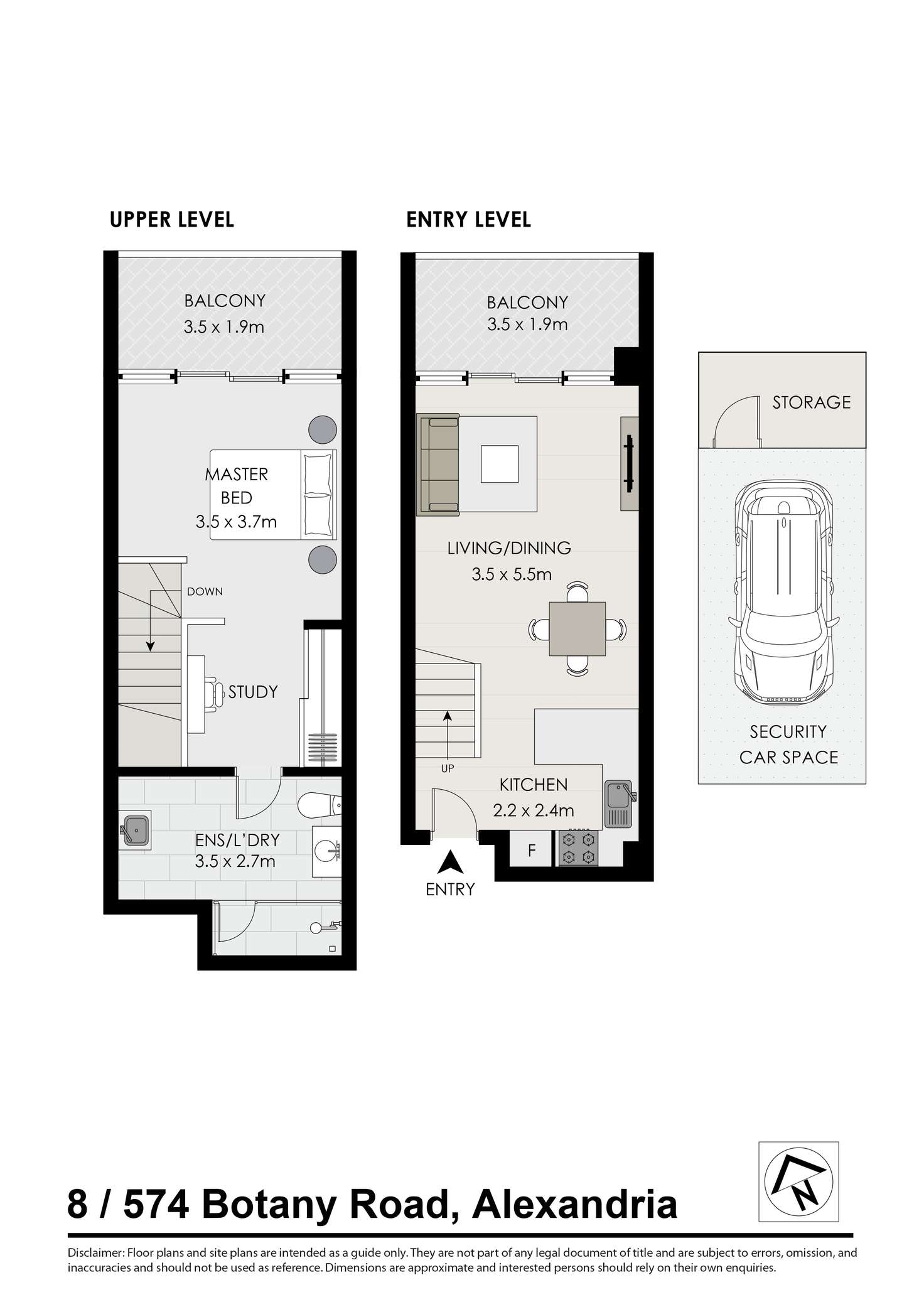 Floorplan of Homely apartment listing, 8/574 Botany Rd, Alexandria NSW 2015