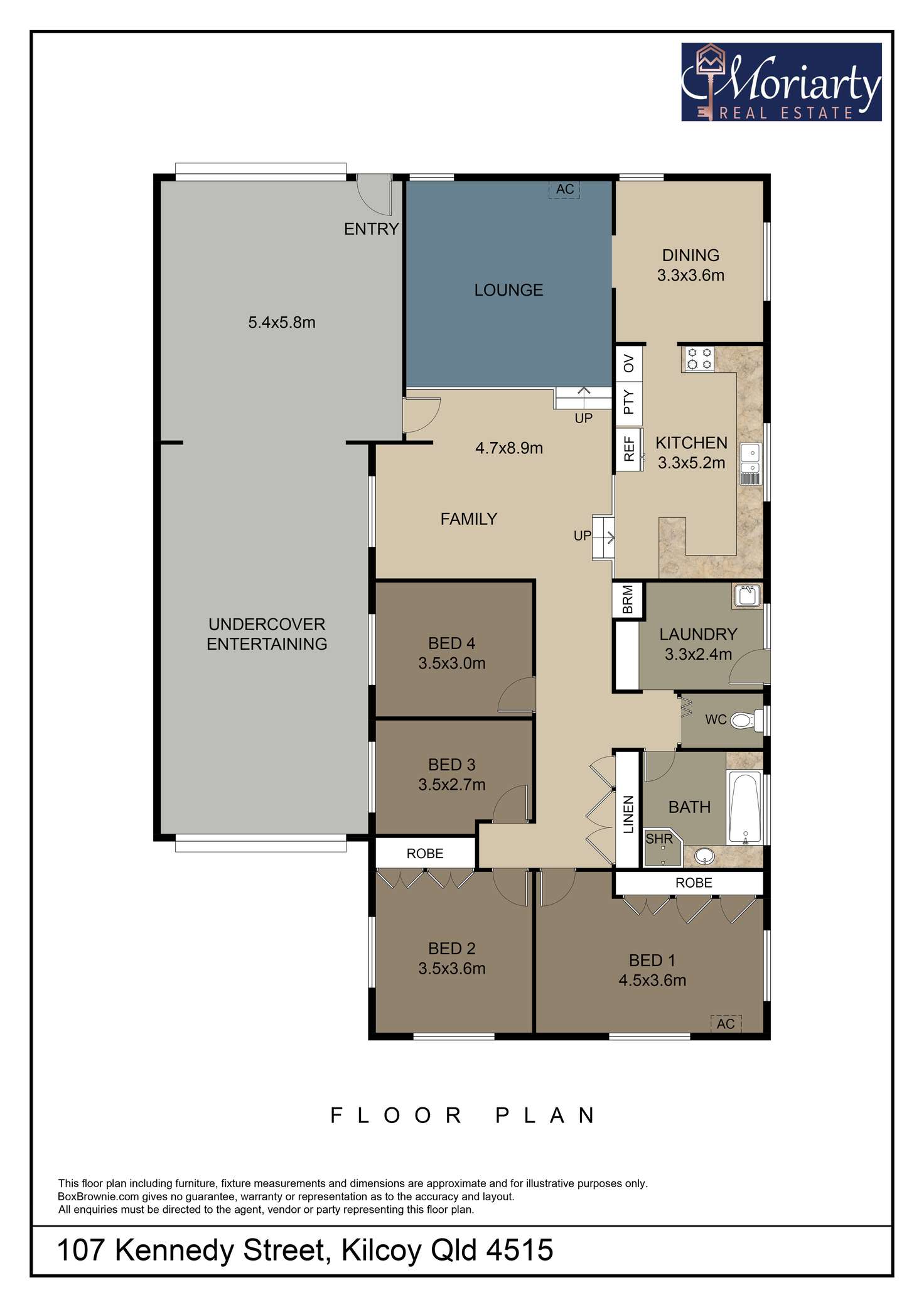 Floorplan of Homely house listing, 107 Kennedy St, Kilcoy QLD 4515