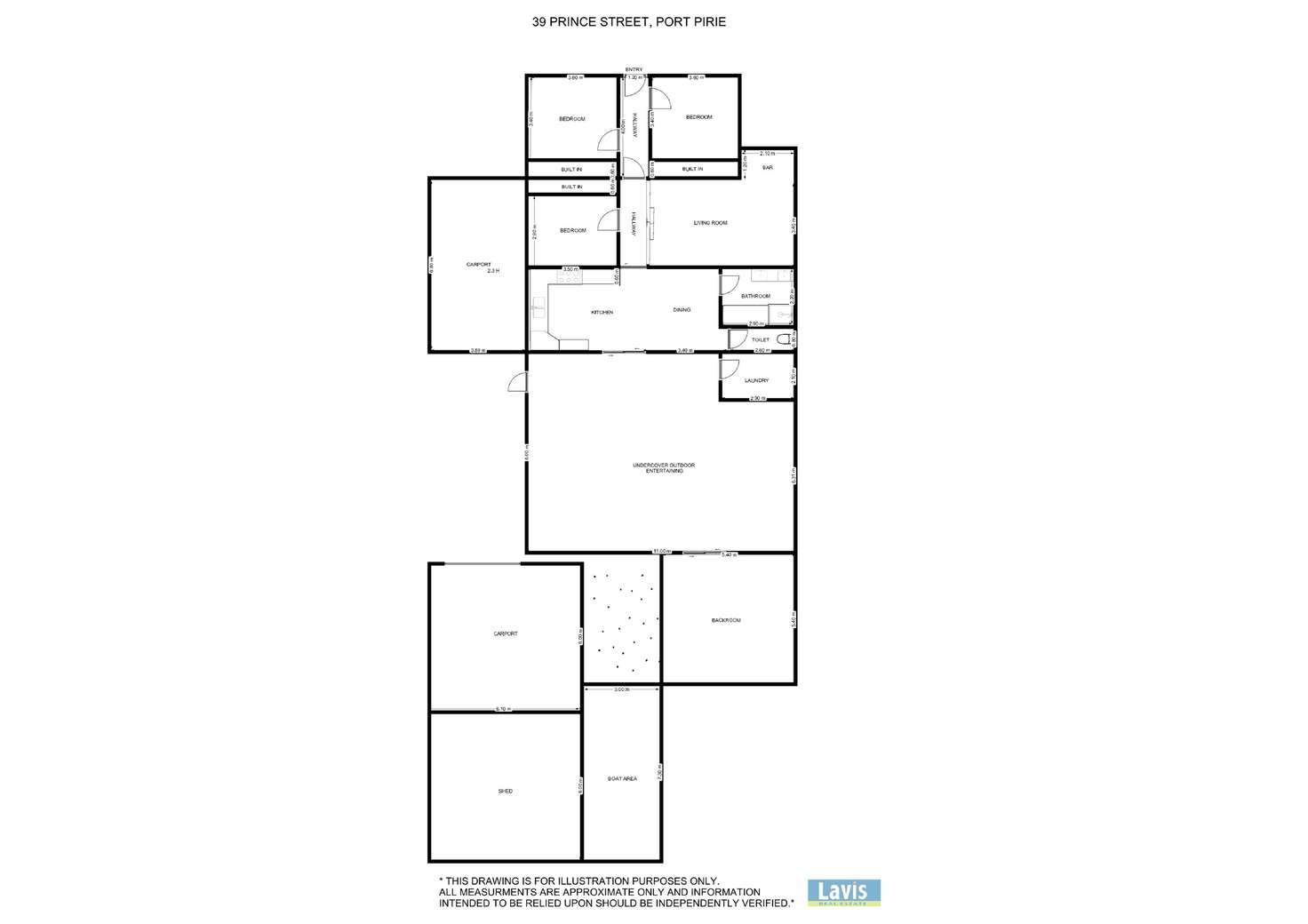 Floorplan of Homely house listing, 39 Prince Street, Port Pirie SA 5540