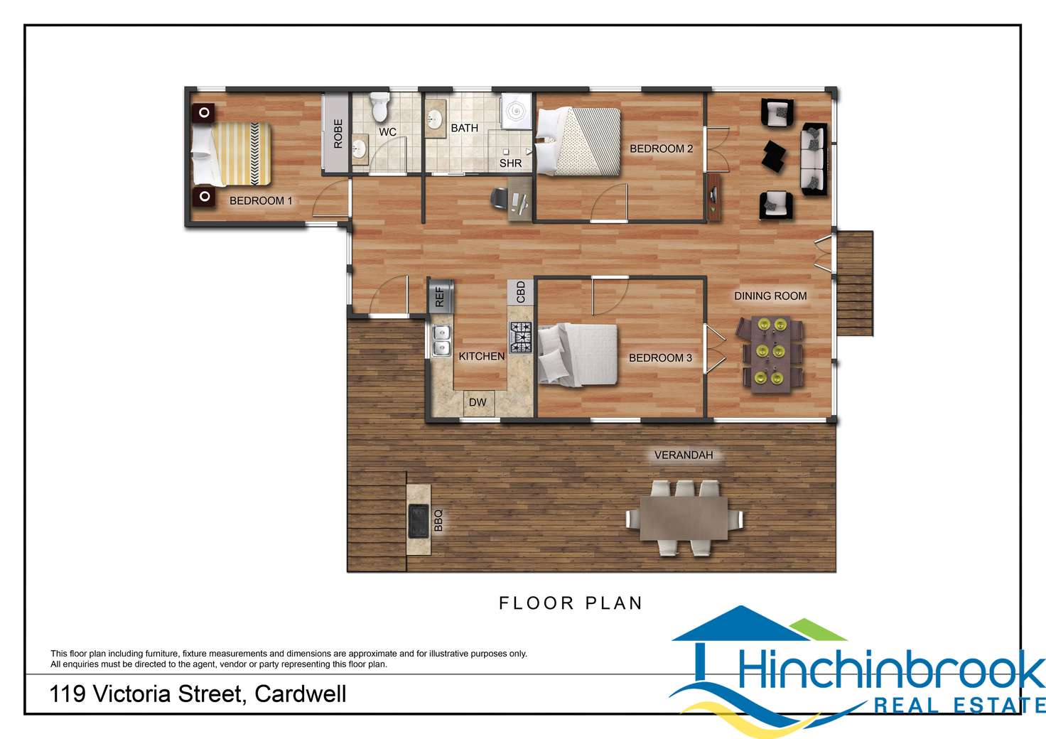 Floorplan of Homely house listing, 119 Victoria Street, Cardwell QLD 4849