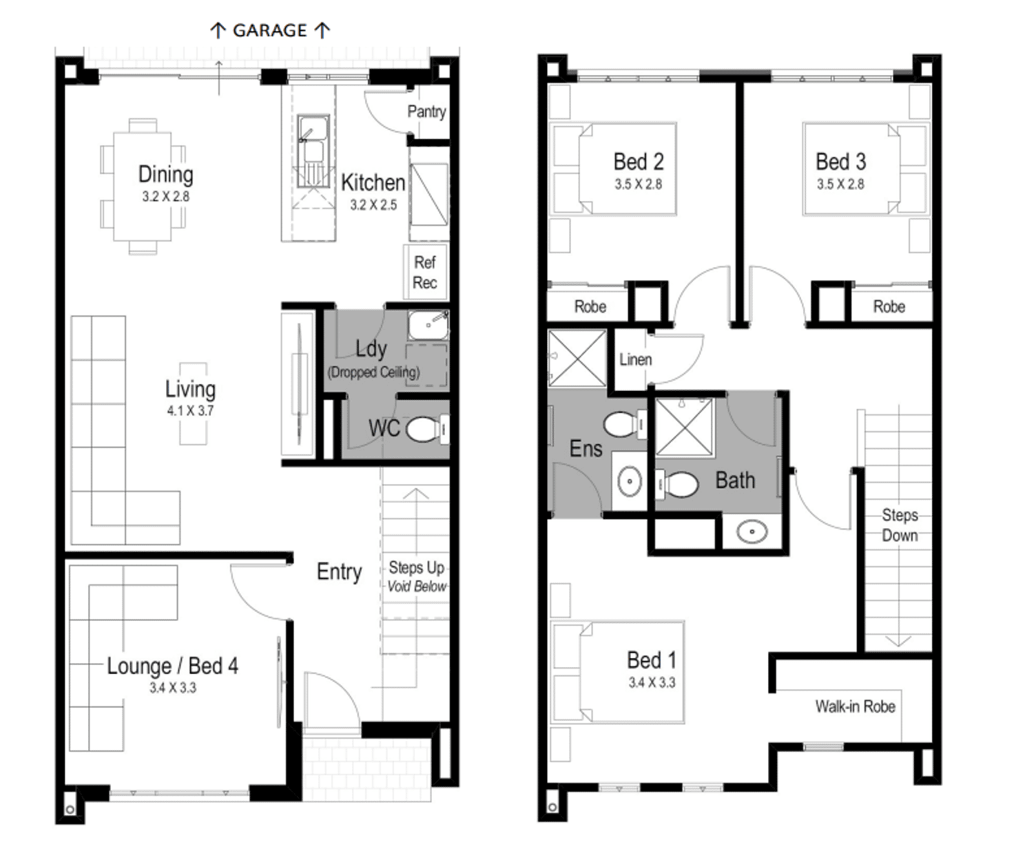 Floorplan of Homely townhouse listing, 77 Drovers Pl, Wanneroo WA 6065