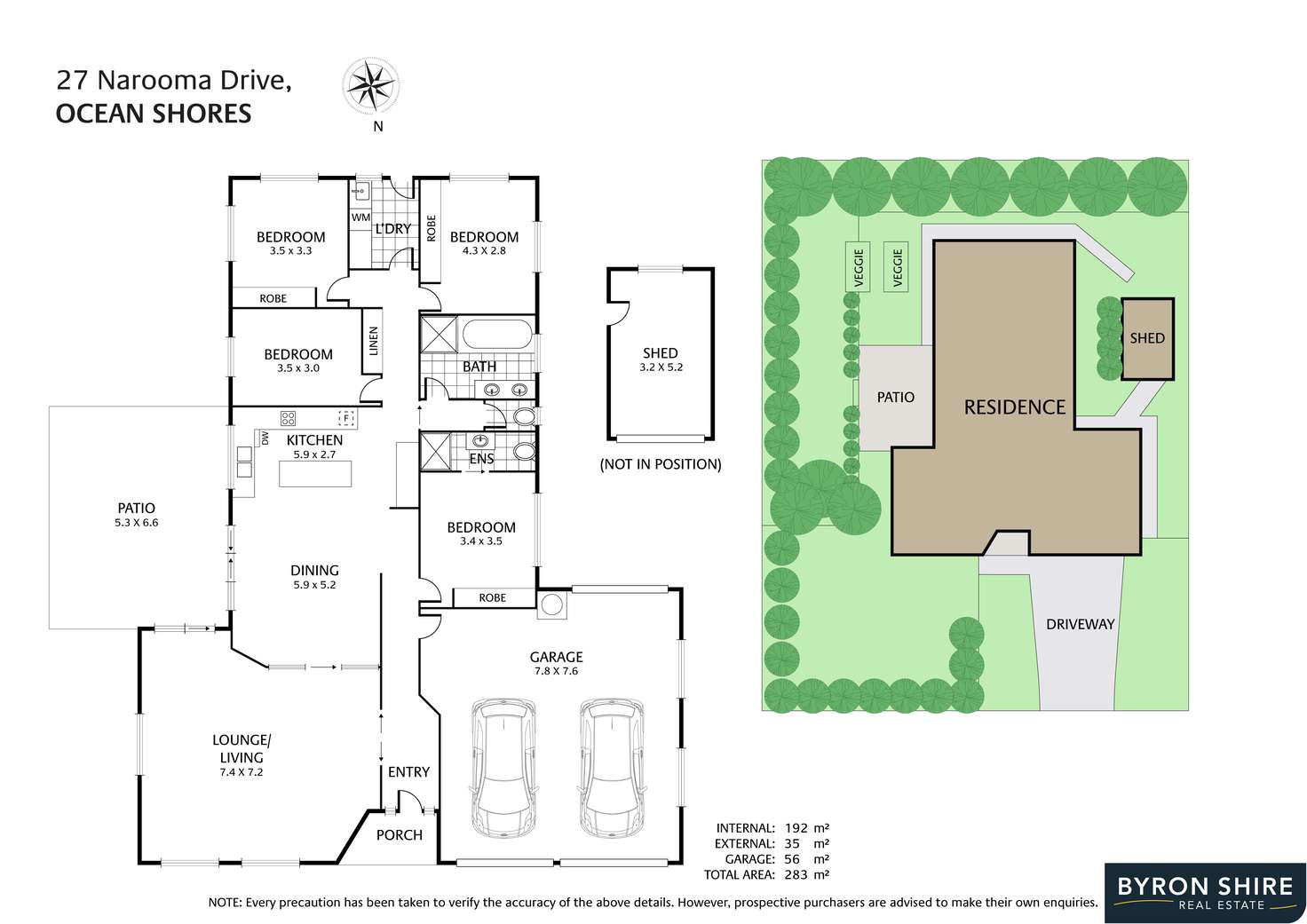 Floorplan of Homely house listing, 27 Narooma Drive, Ocean Shores NSW 2483