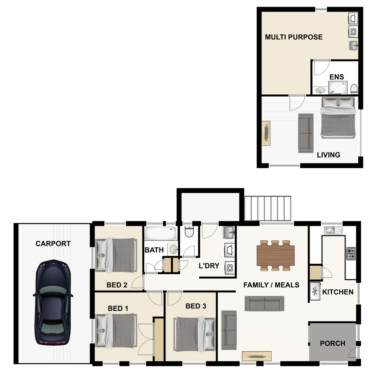 Floorplan of Homely house listing, 11 Nuthatch St, Inala QLD 4077