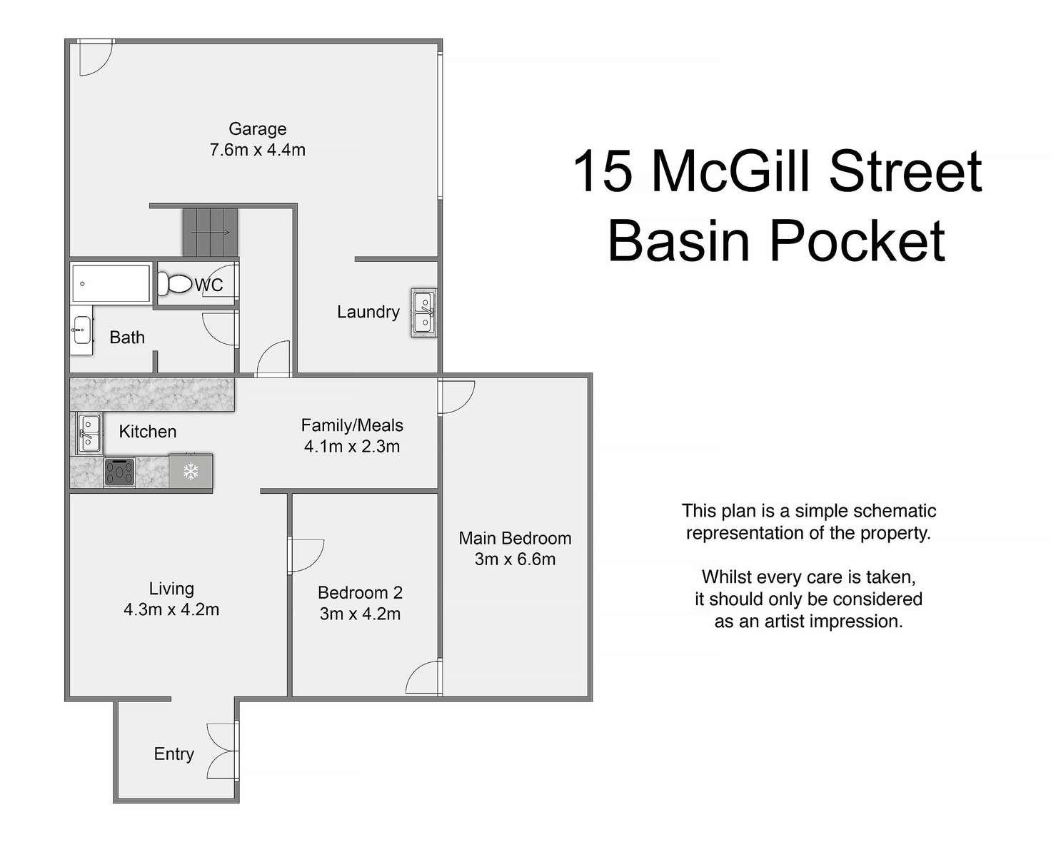 Floorplan of Homely house listing, 15 Mcgill St, Basin Pocket QLD 4305